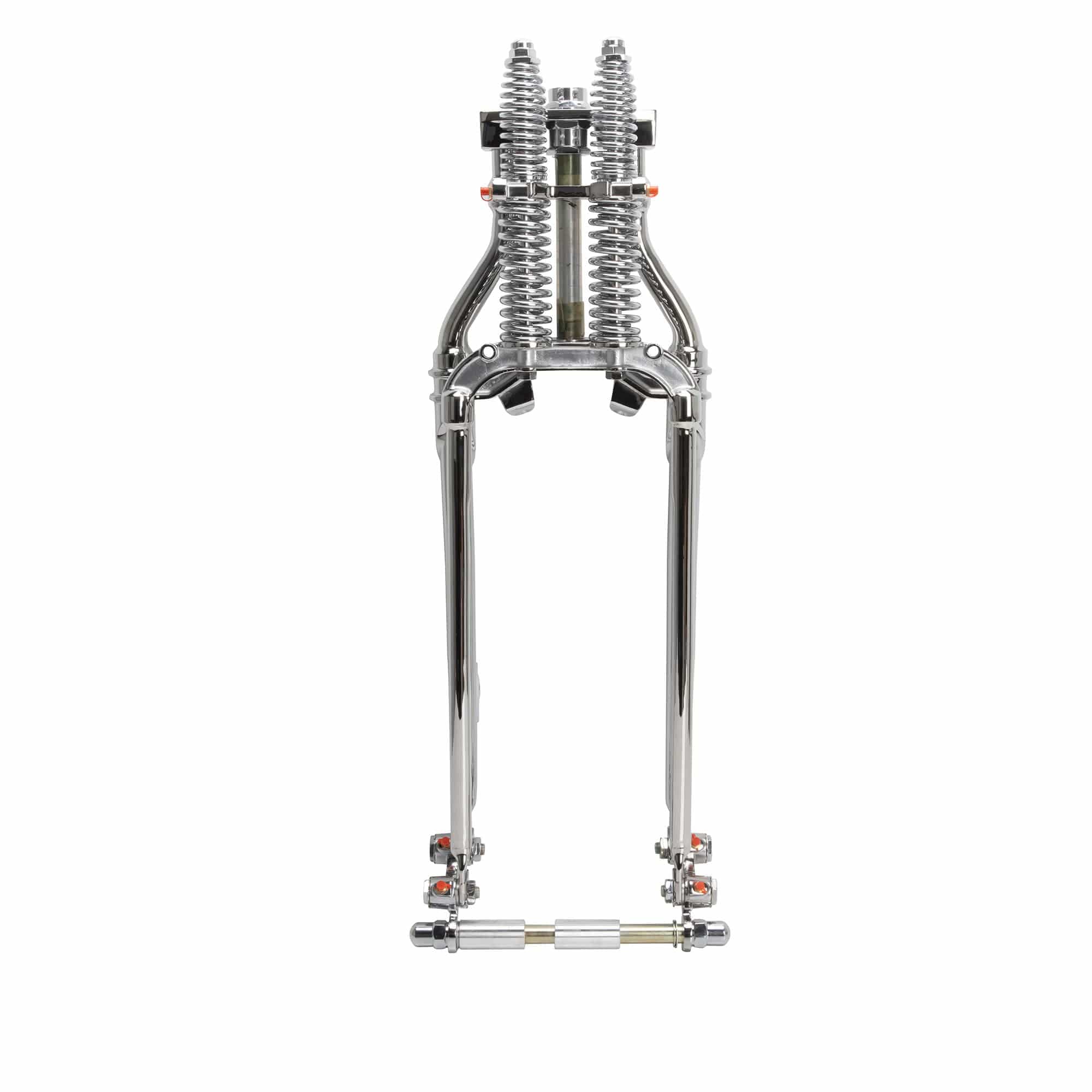 Hardbody Antique Style Springer Front End - 2 inch Over Length - Chrome - Image 2