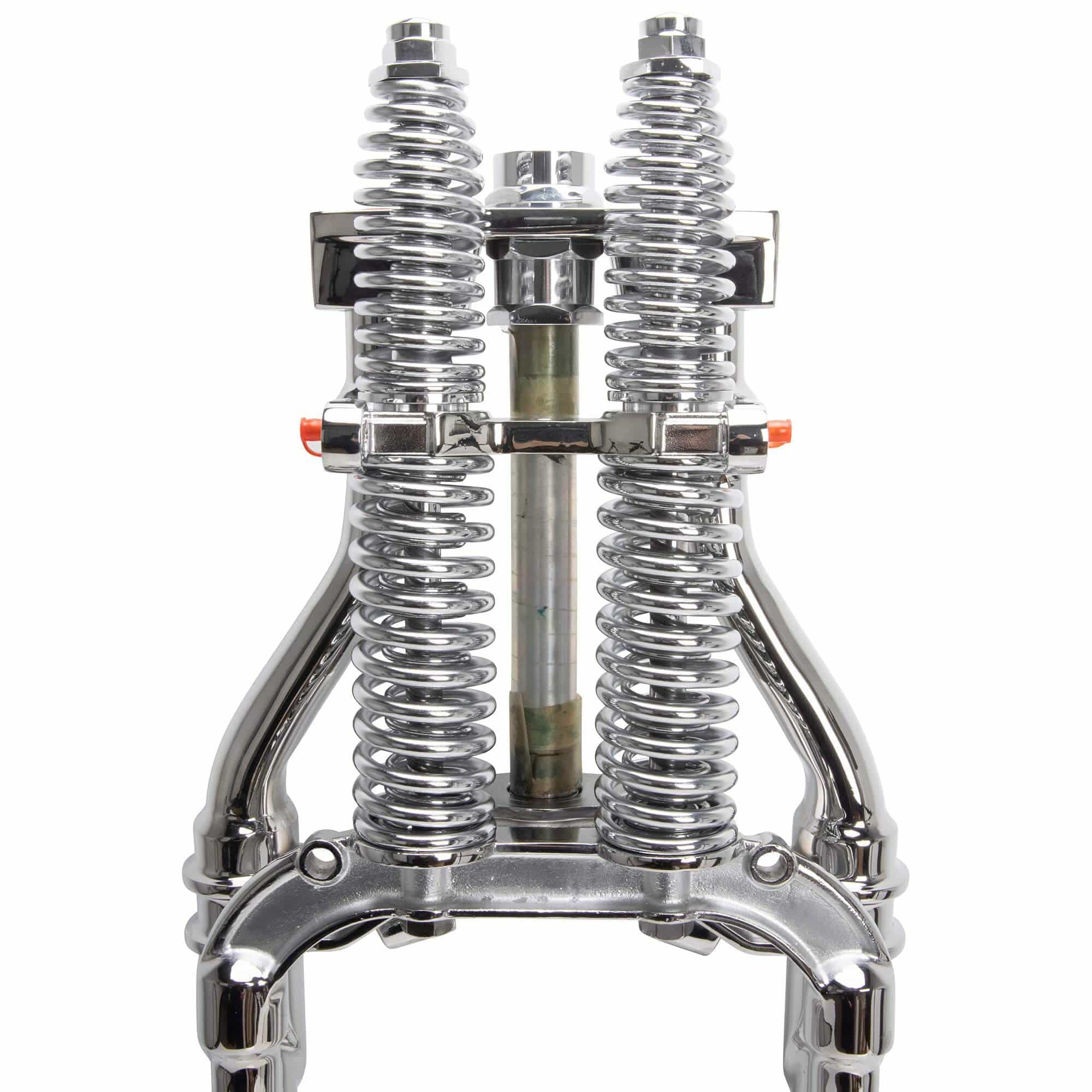 Hardbody Antique Style Springer Front End - 2 inch Over Length - Chrome - Image 8