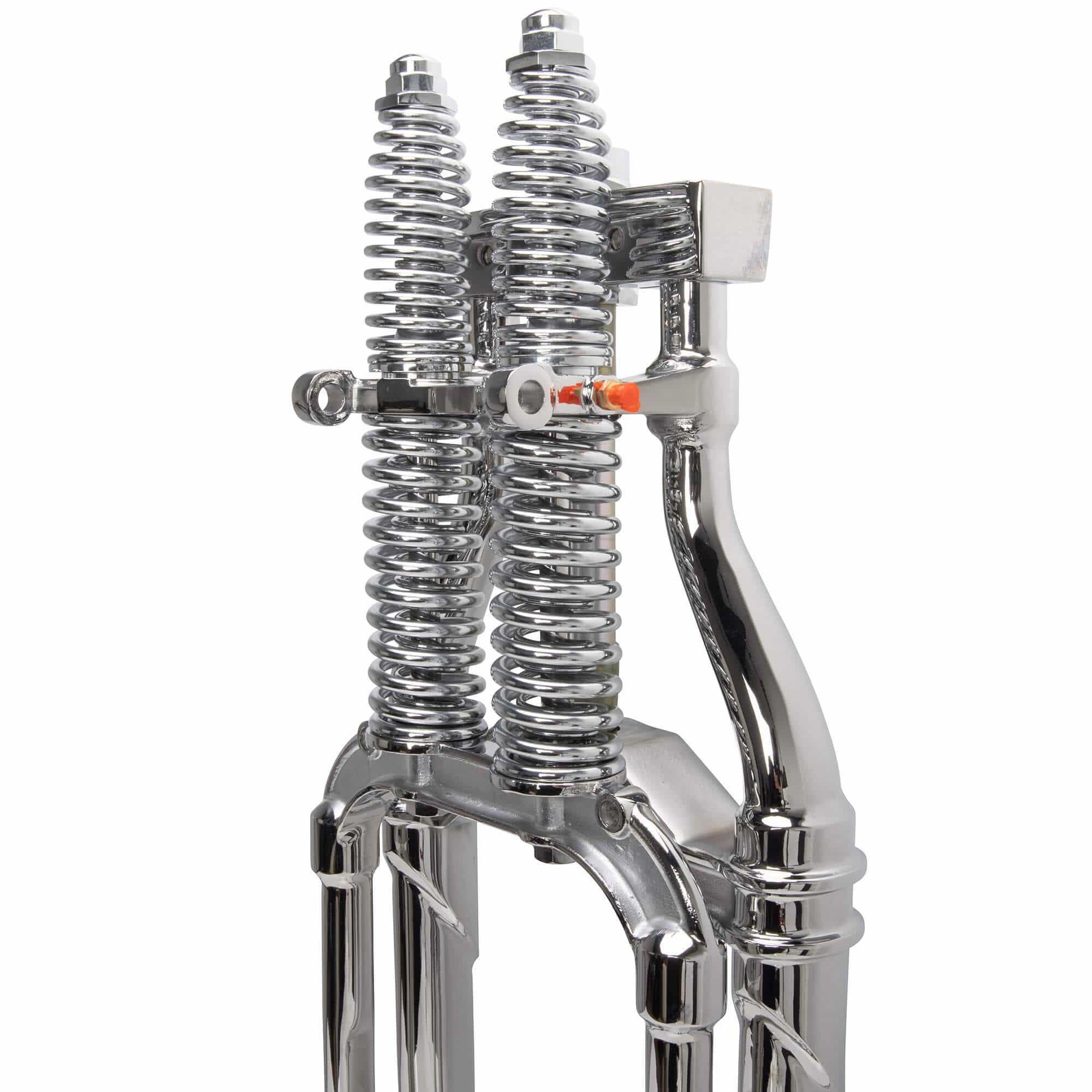 Hardbody Antique Style Springer Front End - 2 inch Over Length - Chrome - Image 9