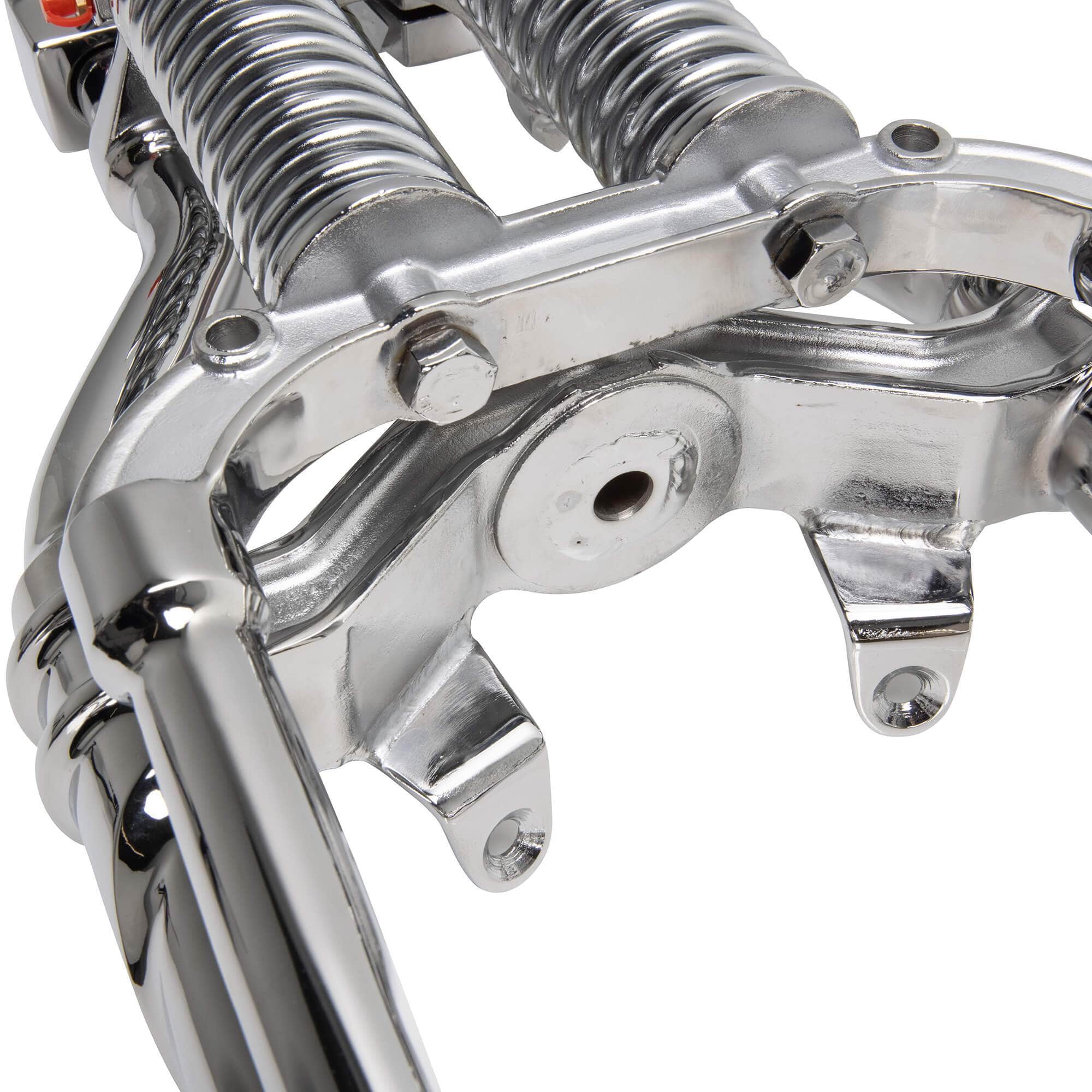 Hardbody Antique Style Springer Front End - 2 inch Under Length - Chrome - Image 14