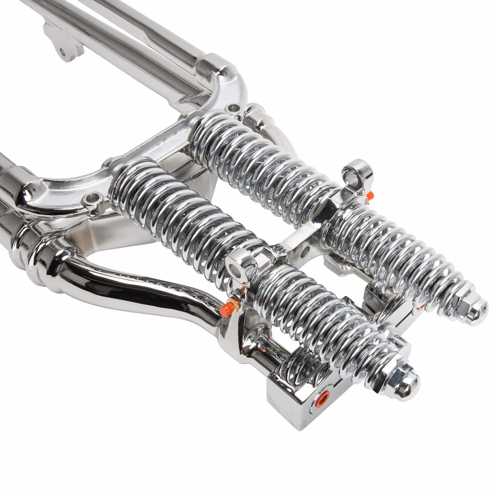 Hardbody Antique Style Springer Front End - 4 inch Over Length - Chrome - Image 13