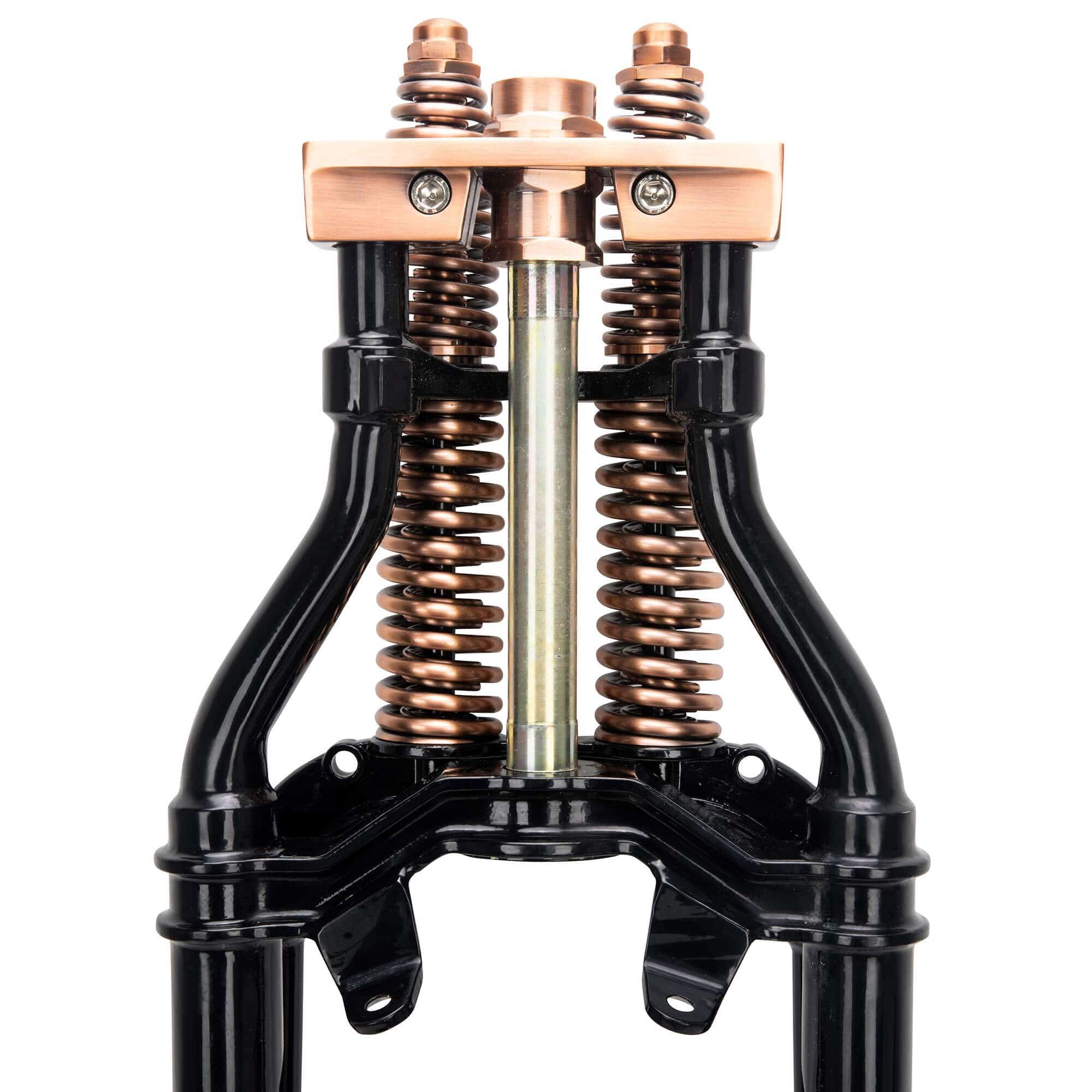 Hardbody Springer Front End - Antique Style 2" Under Length - Copper and Black - Image 11