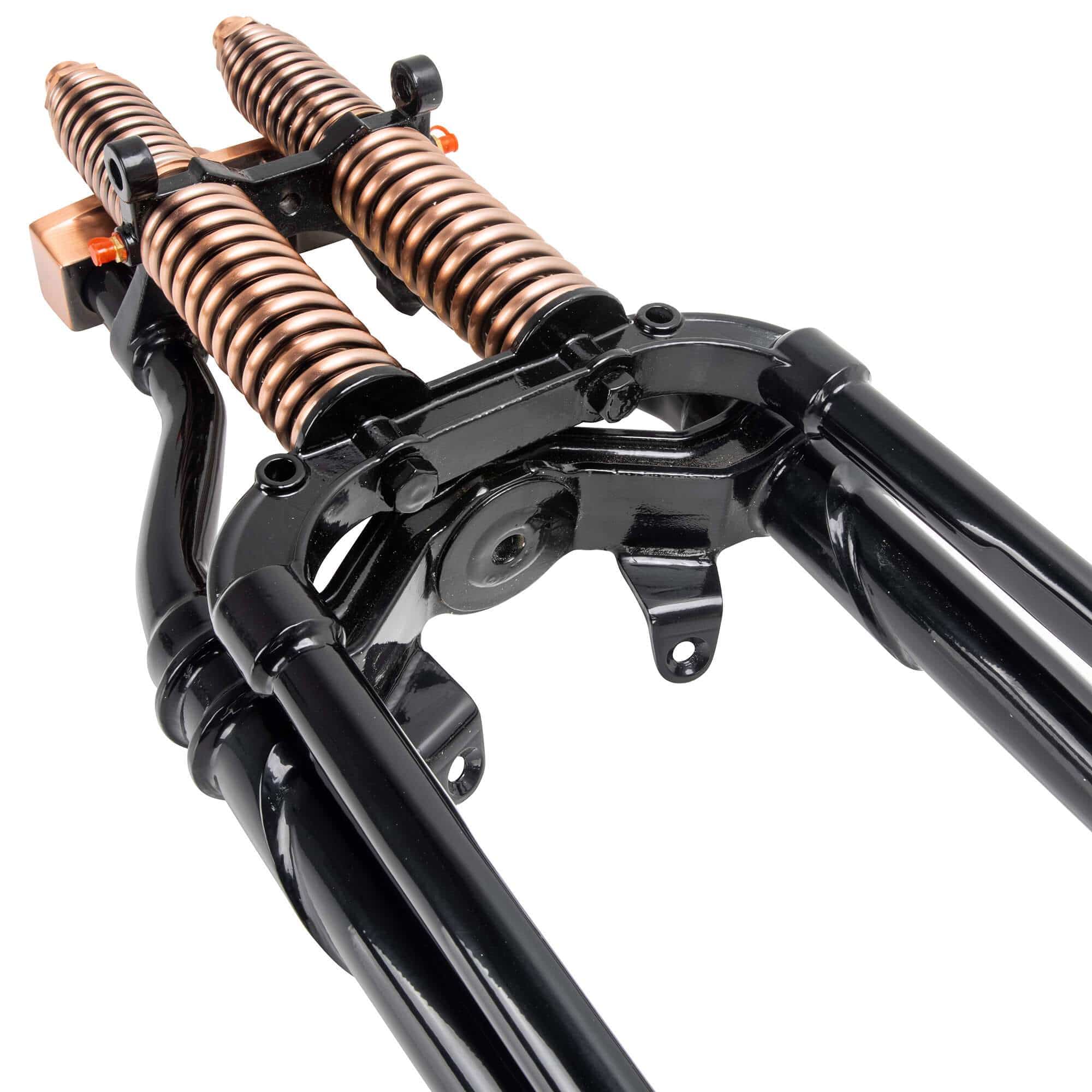 Hardbody Springer Front End - Antique Style 2" Under Length - Copper and Black - Image 13
