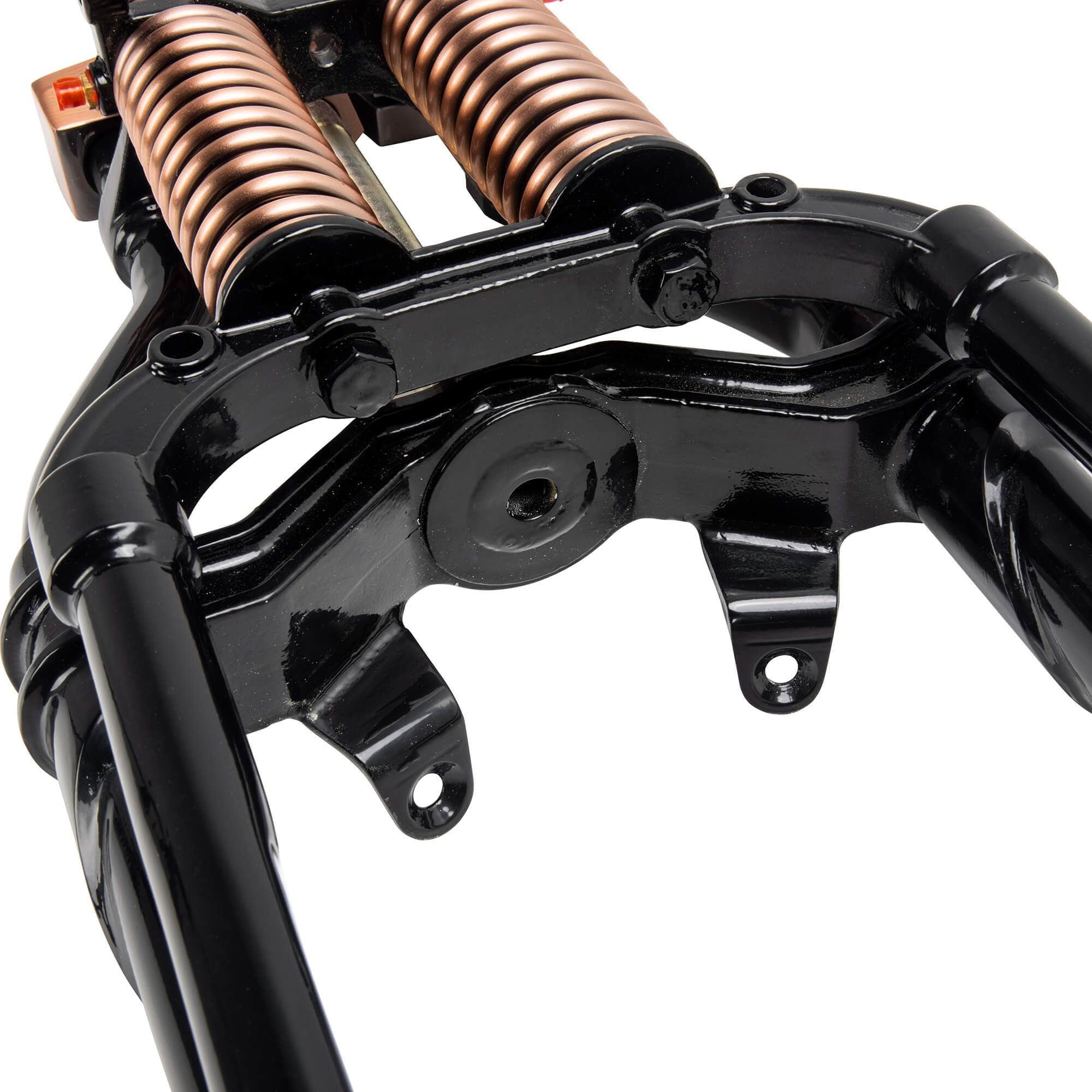Hardbody Springer Front End - Antique Style 2" Under Length - Copper and Black - Image 14