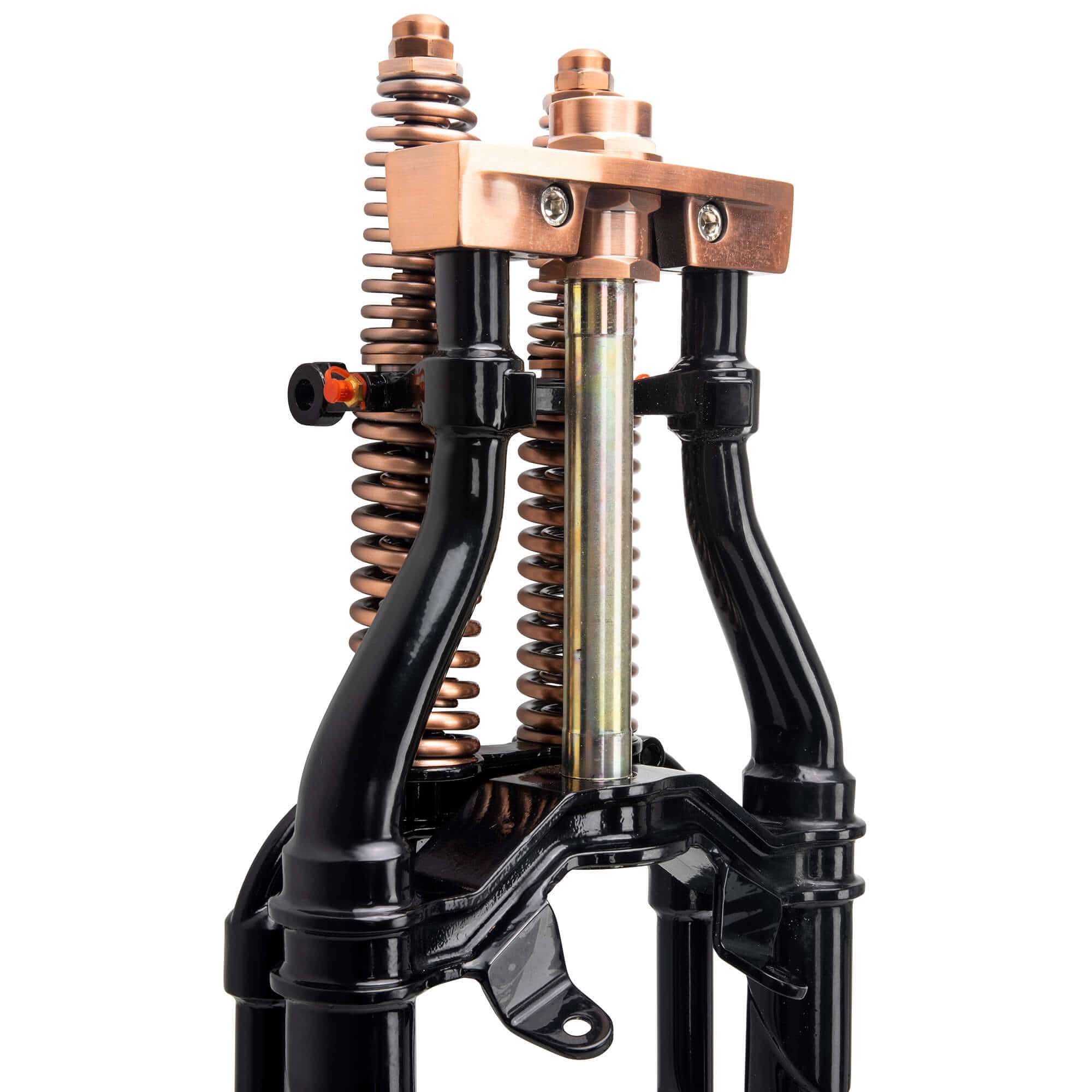 Hardbody Springer Front End - Antique Style 2" Under Length - Copper and Black - Image 2