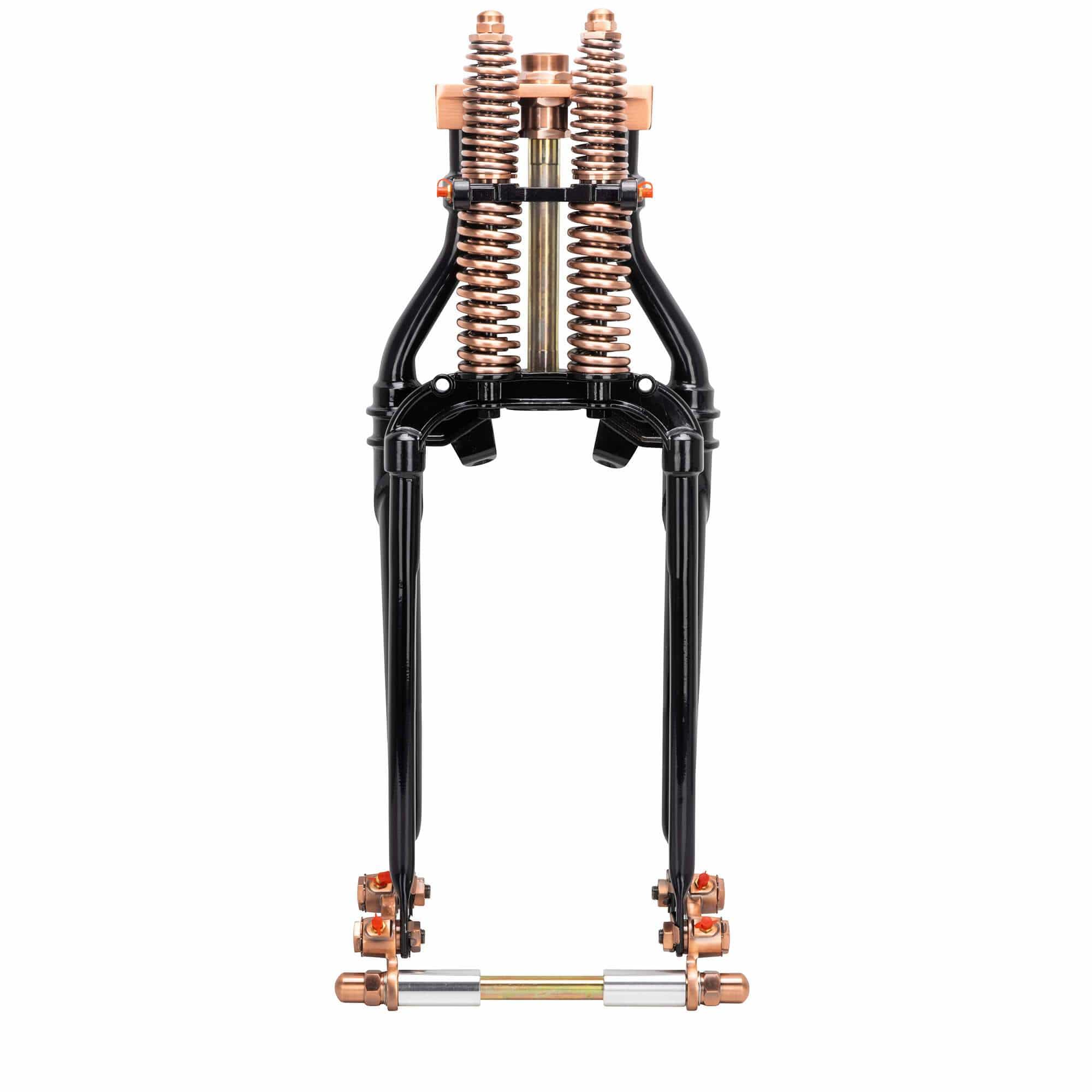Hardbody Springer Front End - Antique Style 2" Under Length - Copper and Black - Image 4