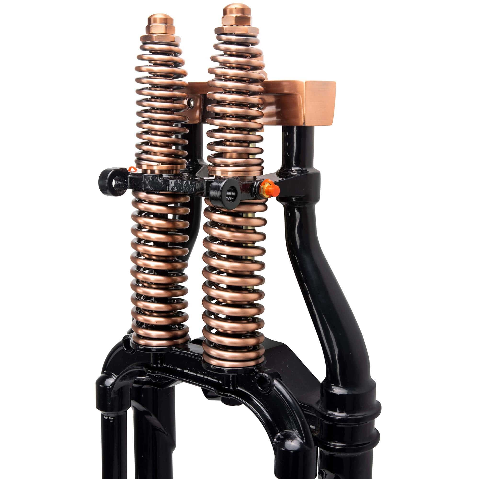 Hardbody Springer Front End - Antique Style 2" Under Length - Copper and Black - Image 6