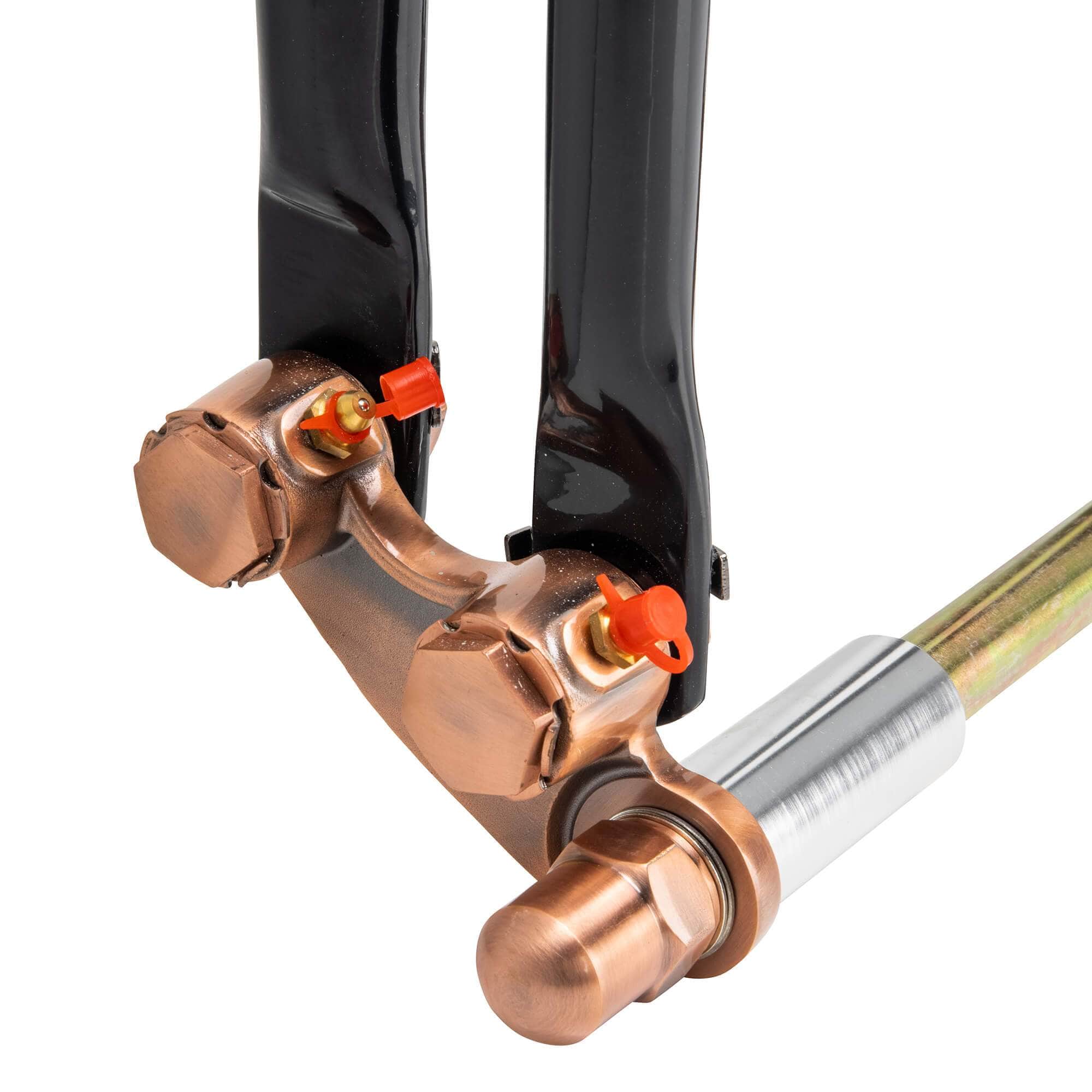 Hardbody Springer Front End - Antique Style 2" Under Length - Copper and Black - Image 8