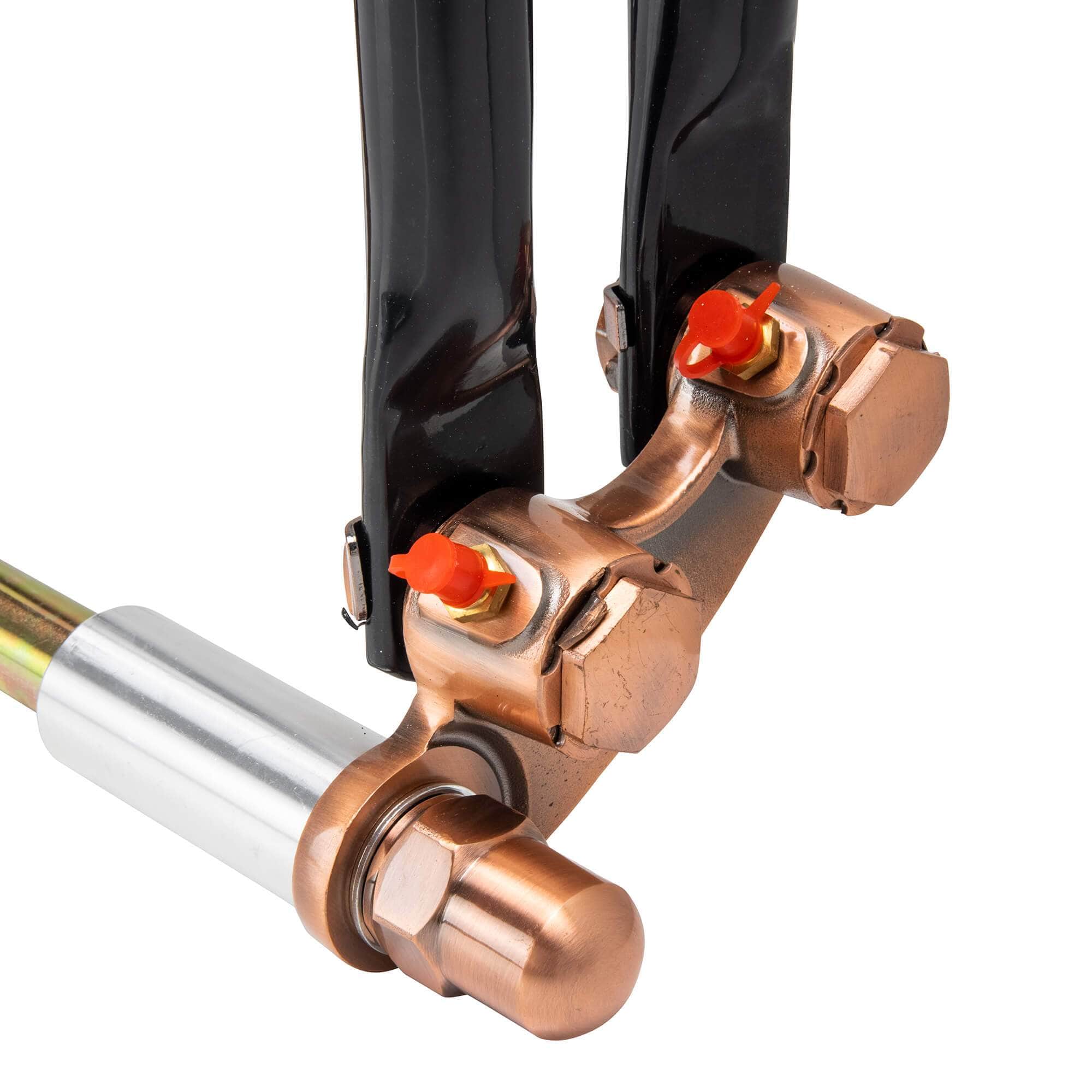 Hardbody Springer Front End - Antique Style 2" Under Length - Copper and Black - Image 9