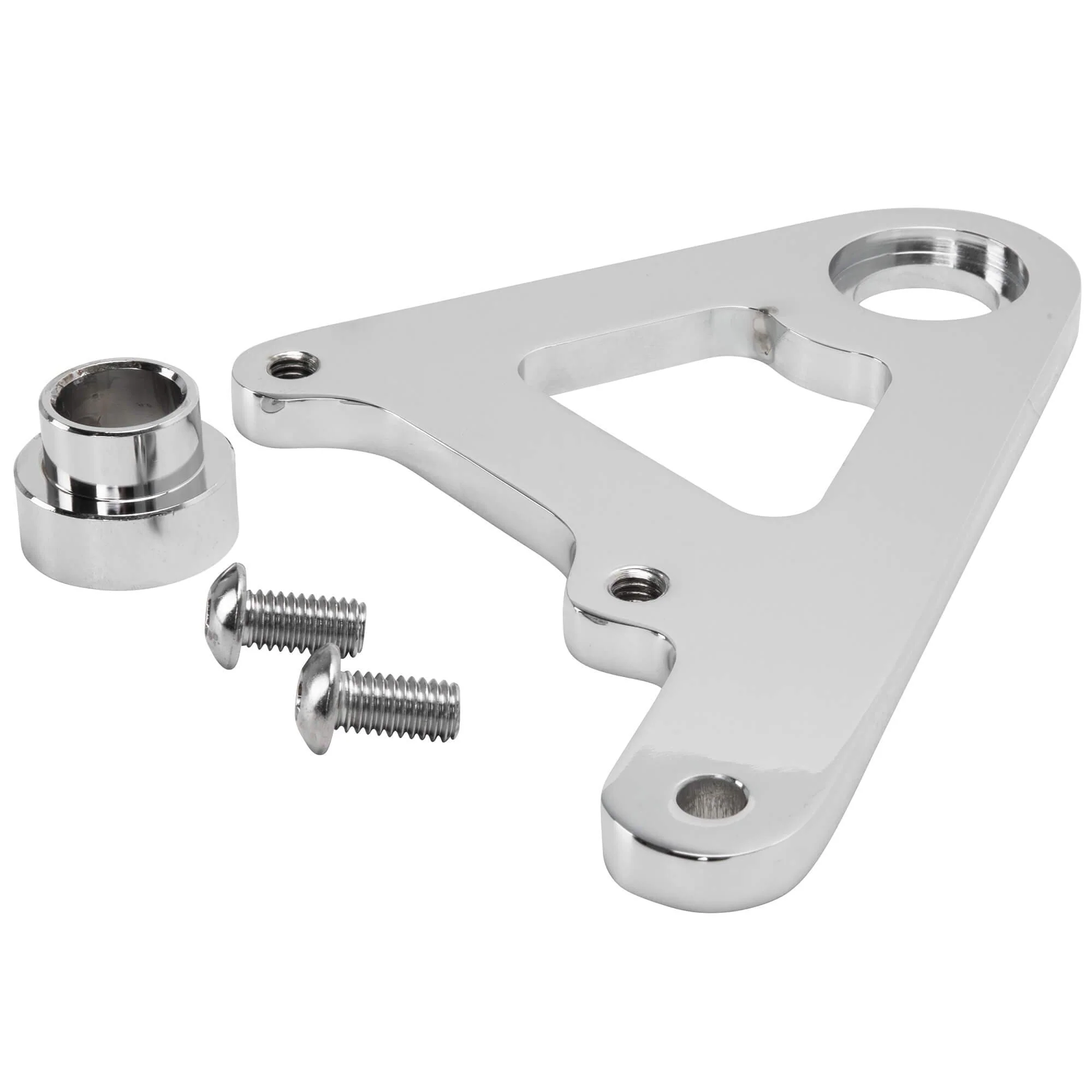 Rear Caliper Bracket for Rigid Models with 11-1/2 inch Rotors - 3/4" Axle - Chrome - Image 2