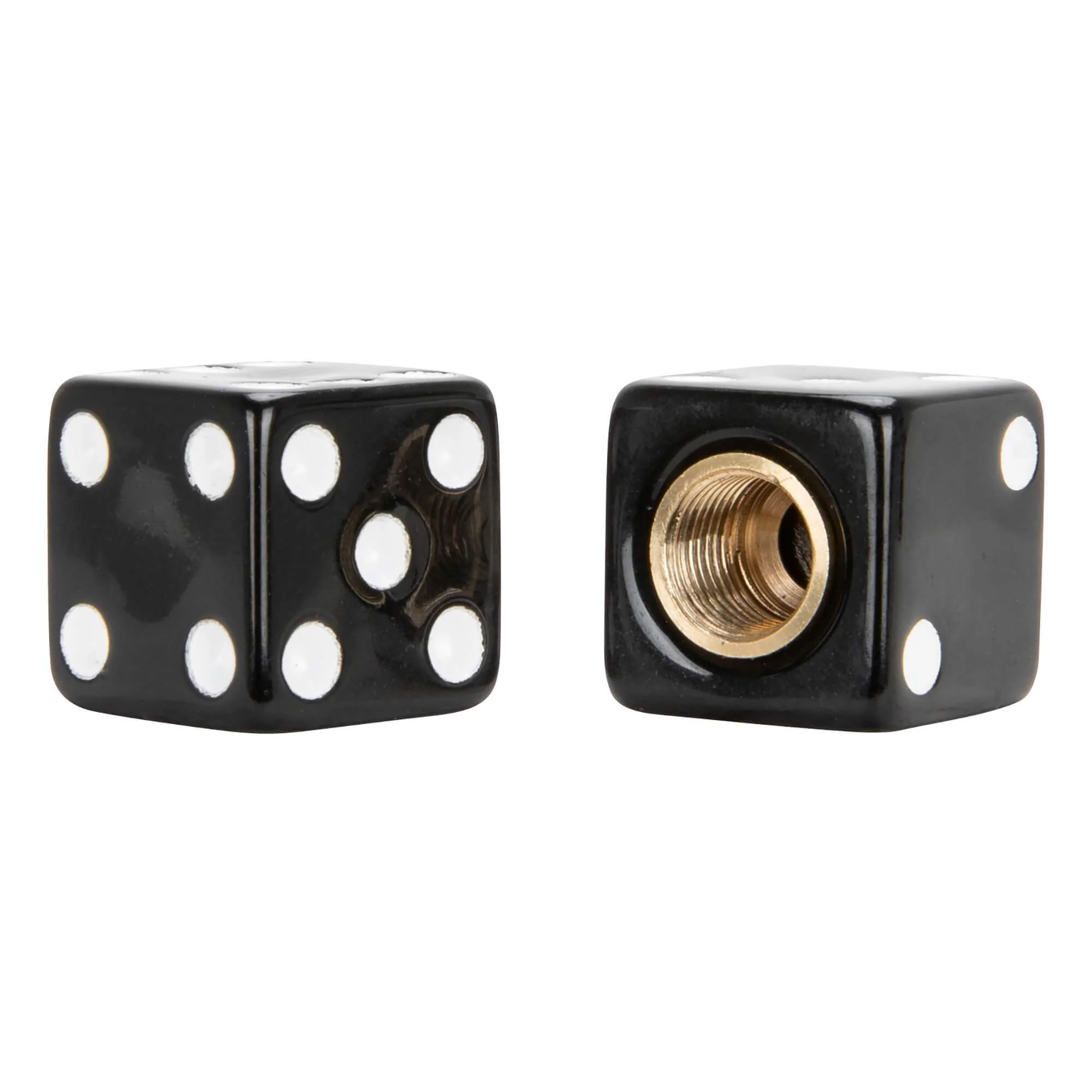 Dice Air Valve Caps - Black