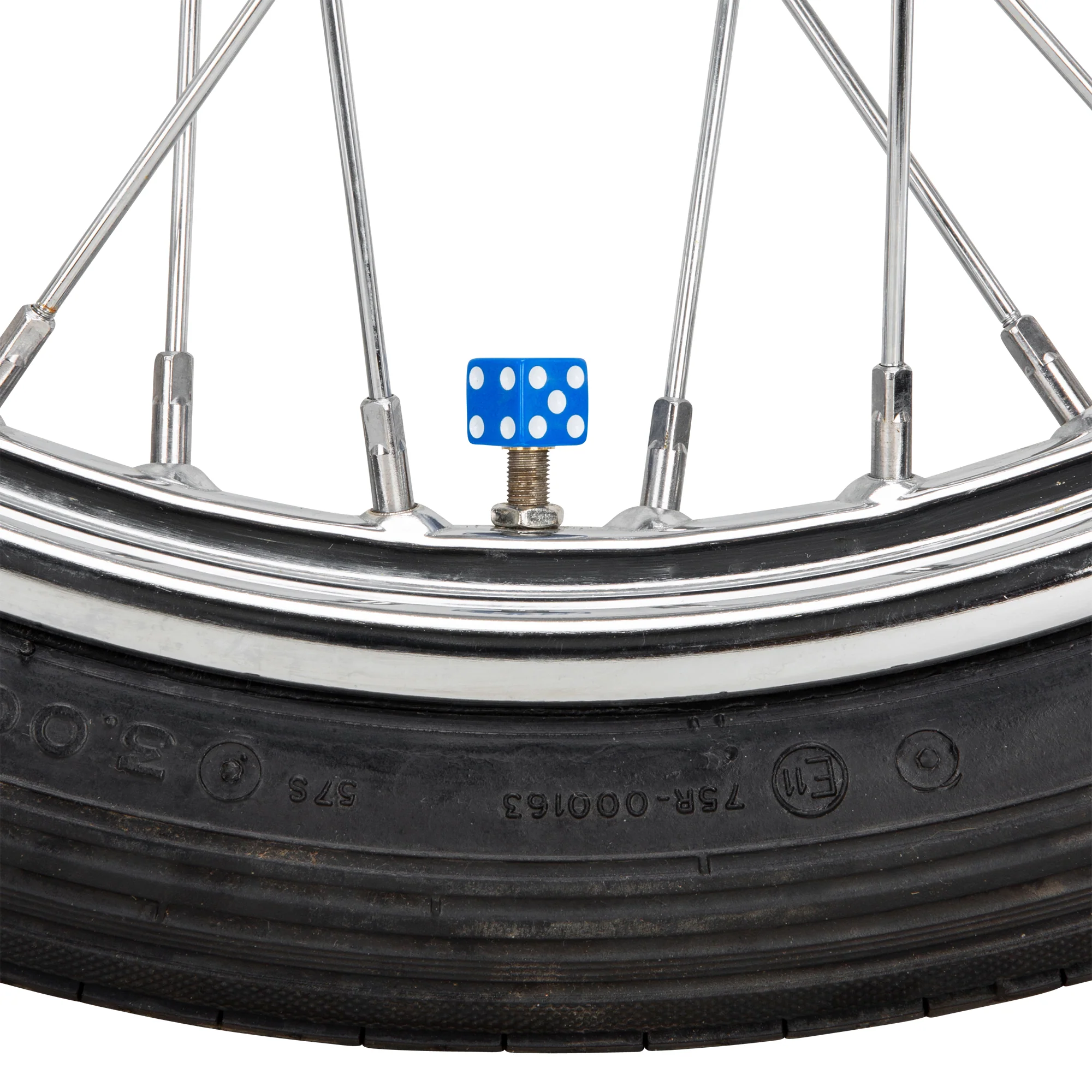 Dice Air Valve Caps - Blue - Image 4