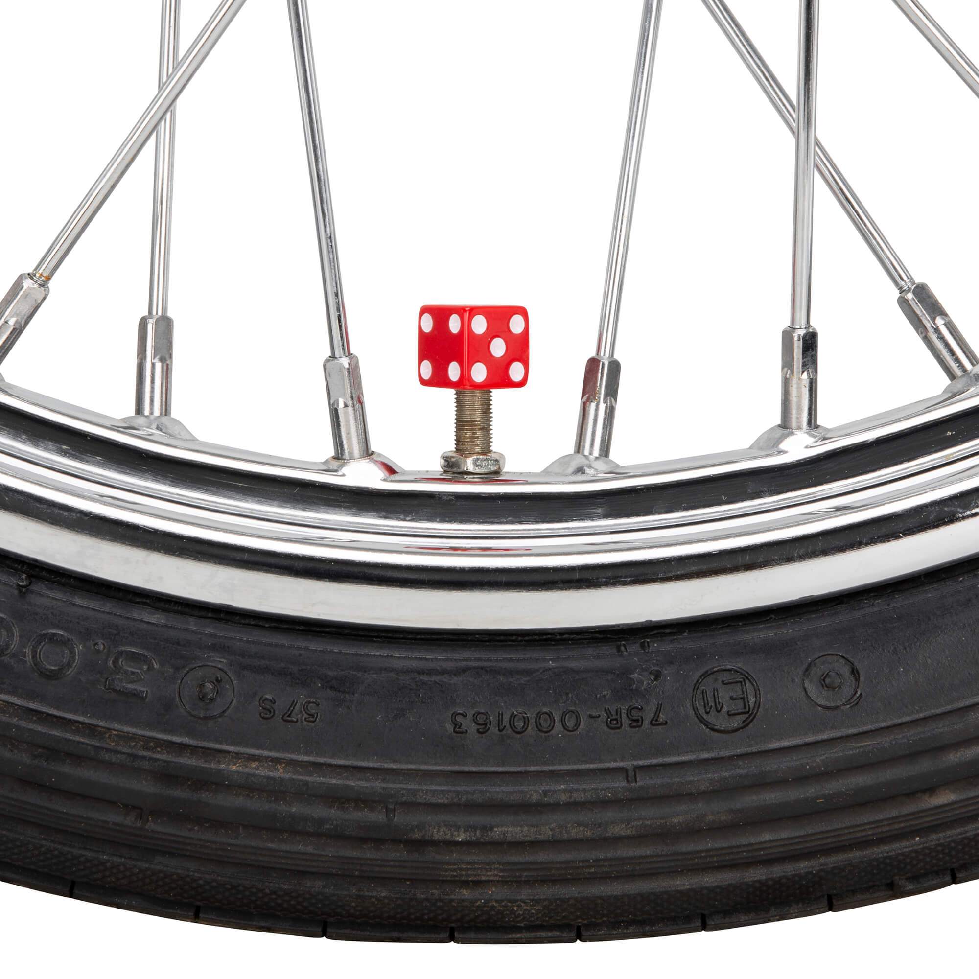 Dice Air Valve Caps - Red - Image 4