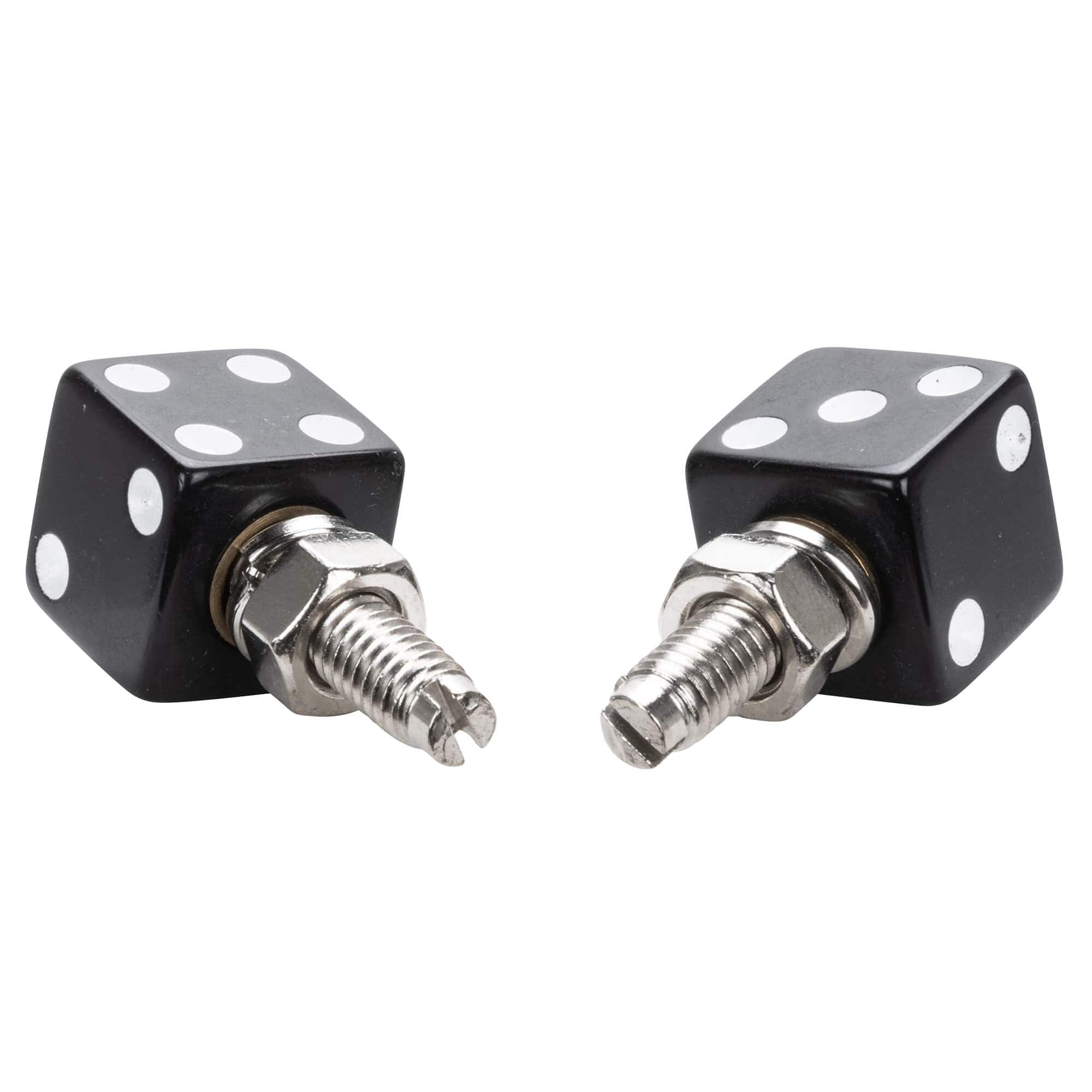 Dice License Plate Bolts - Black - Image 3