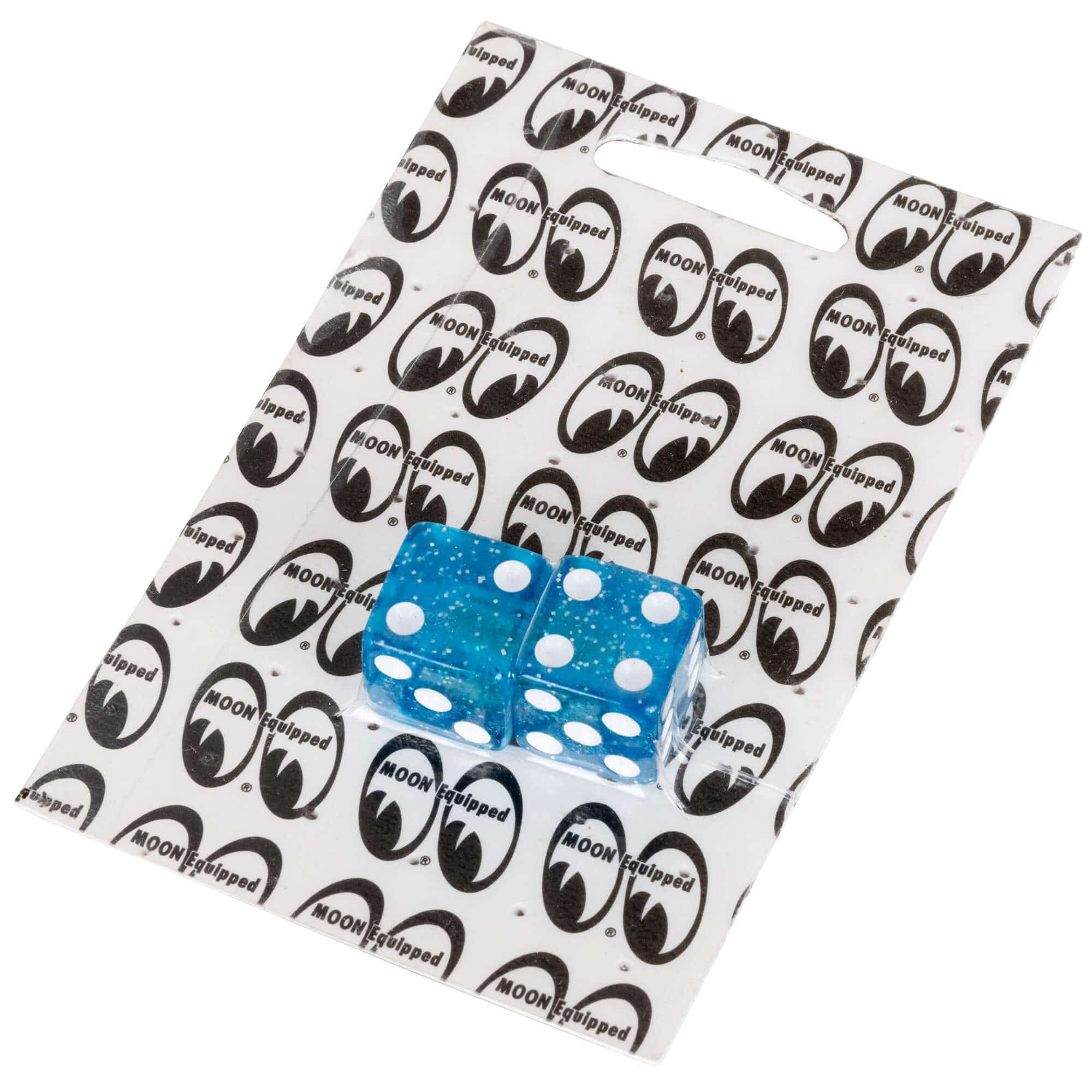 Glitter Dice Air Valve Caps - Blue - Image 3