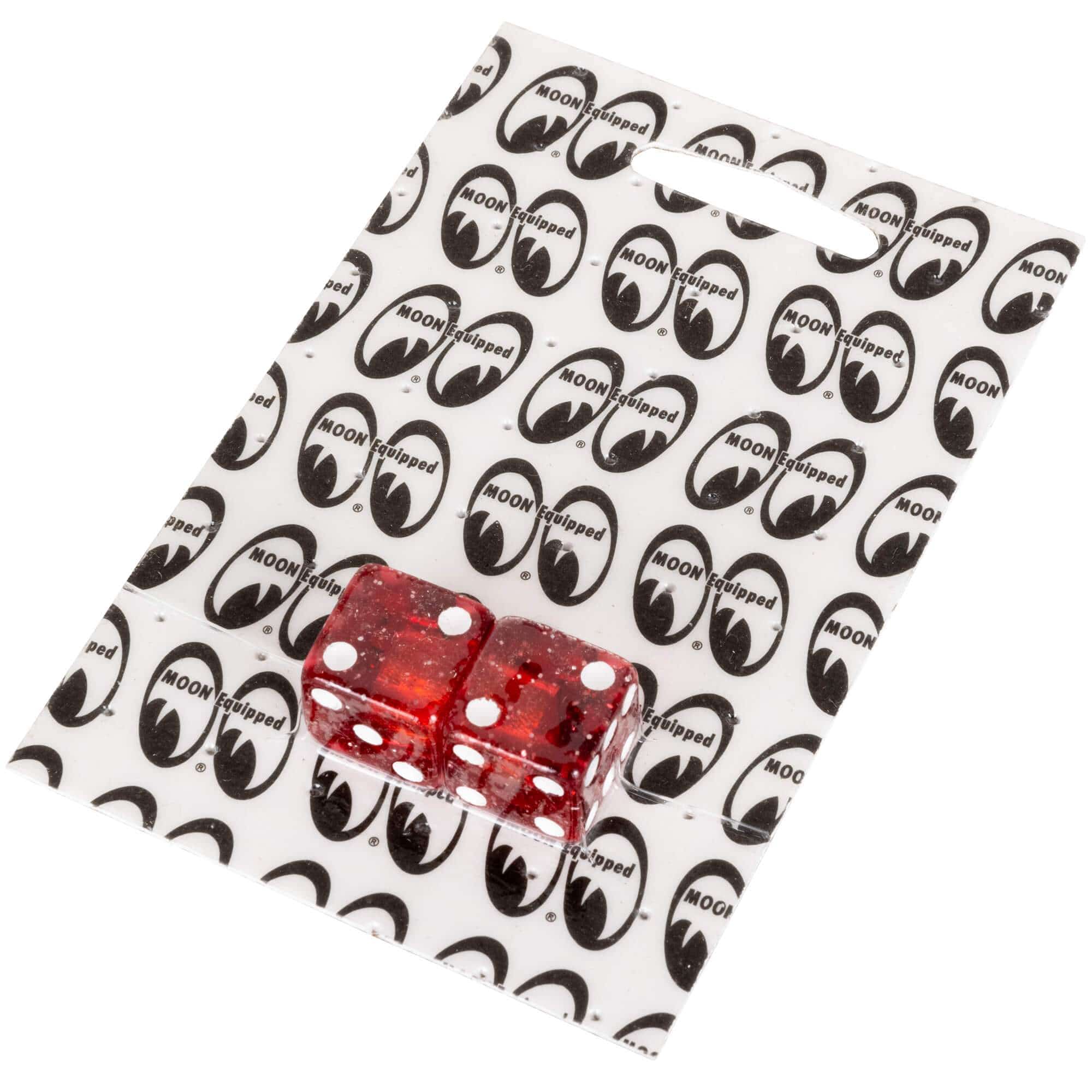 Glitter Dice Air Valve Caps - Red - Image 3