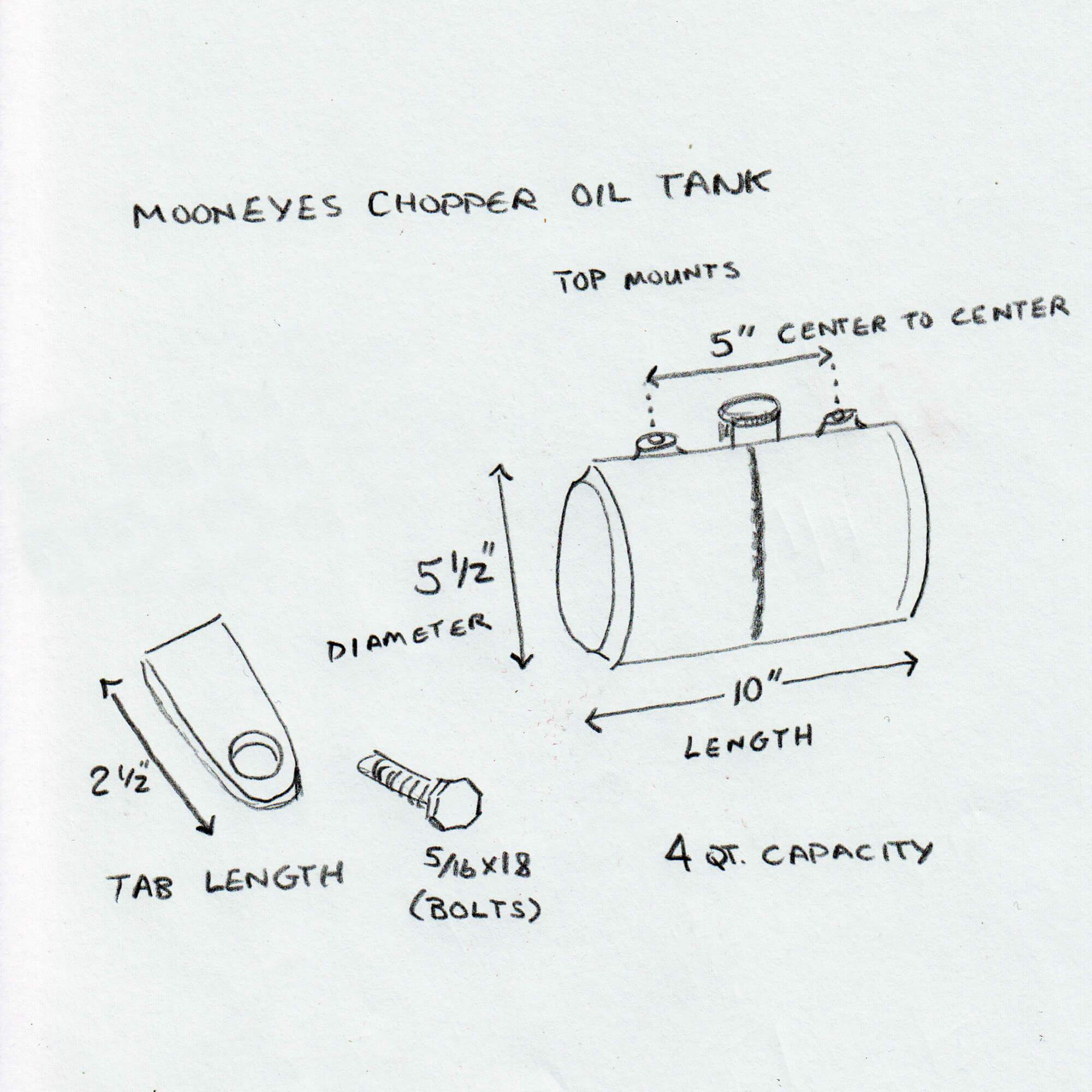 MC Motorcycle Chopper Oil Tank for Harley-Davidson Choppers - Image 6