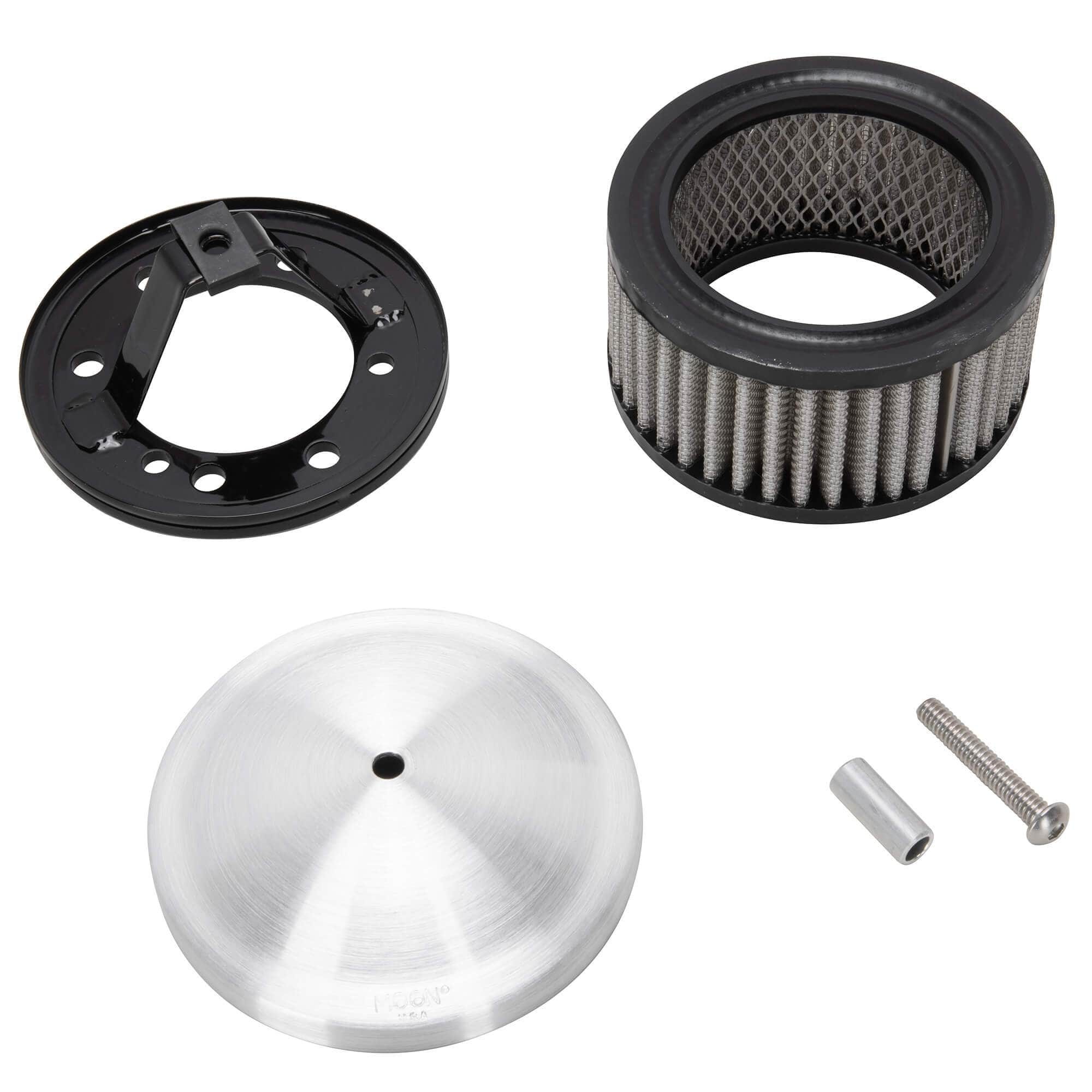 MOON Spun Aluminum Air Cleaner for CV or S&S Super E/G Carburetors - Image 3