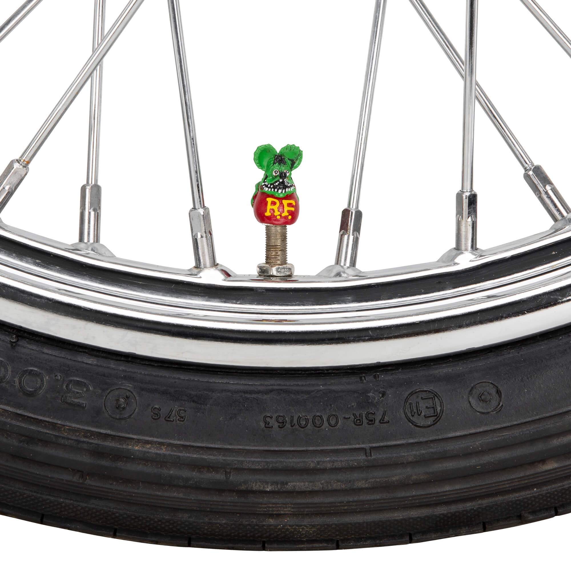 Rat Fink Air Valve Caps - Green - Image 3