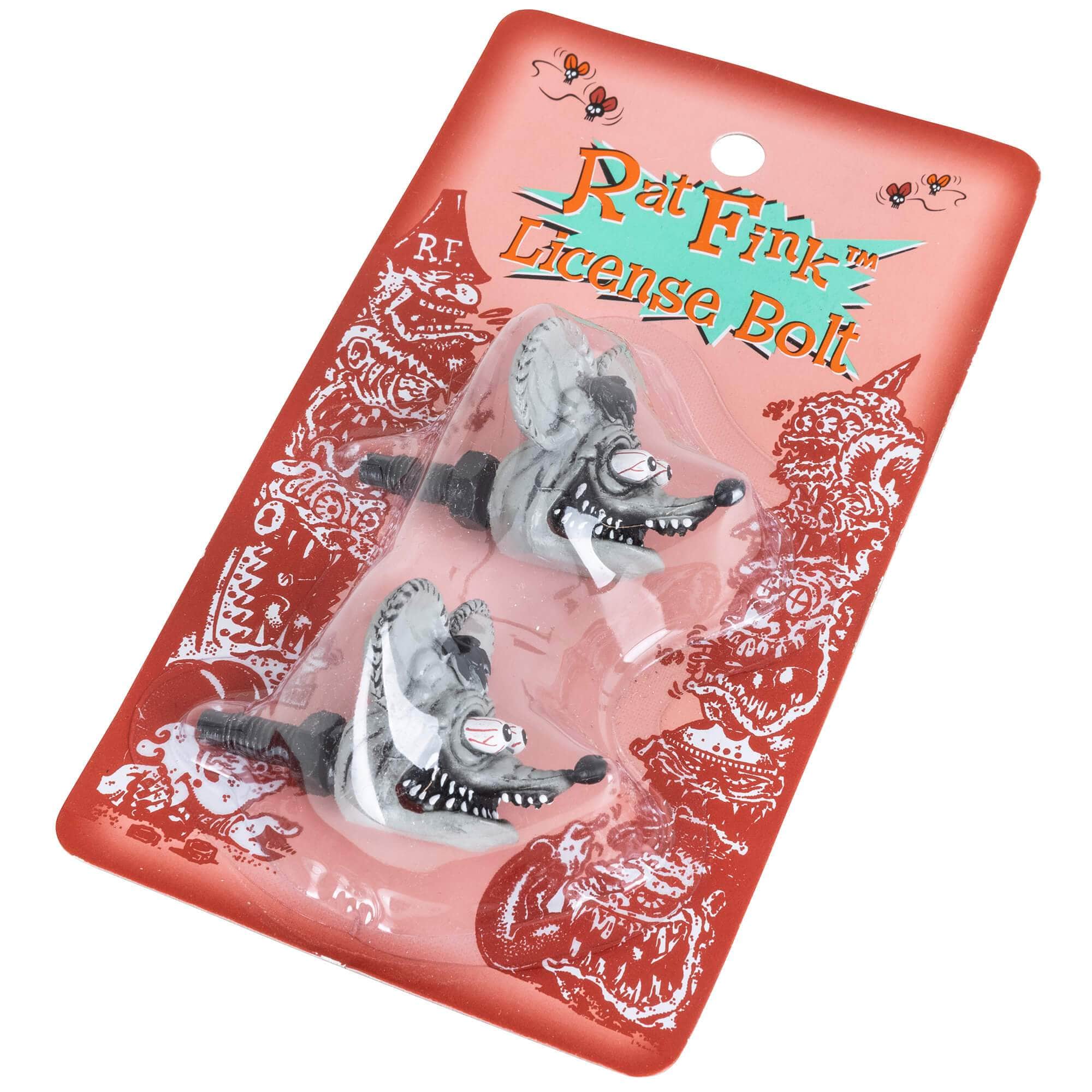 Rat Fink Head License Plate Bolts - Gray - Image 3