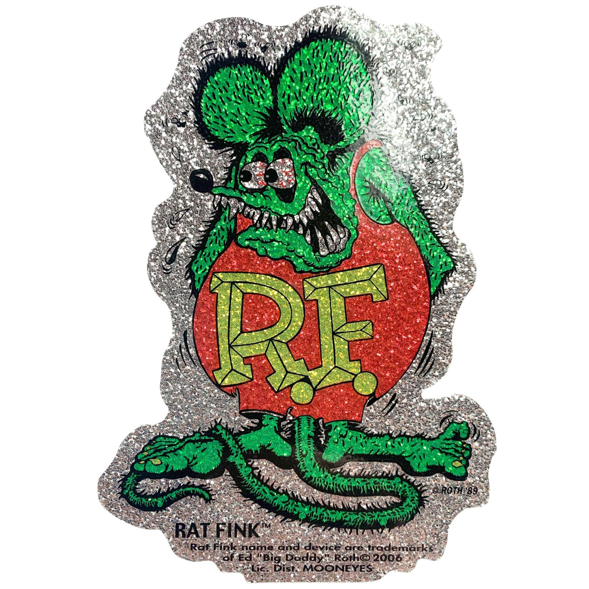 Rat Fink Metalflake Decal