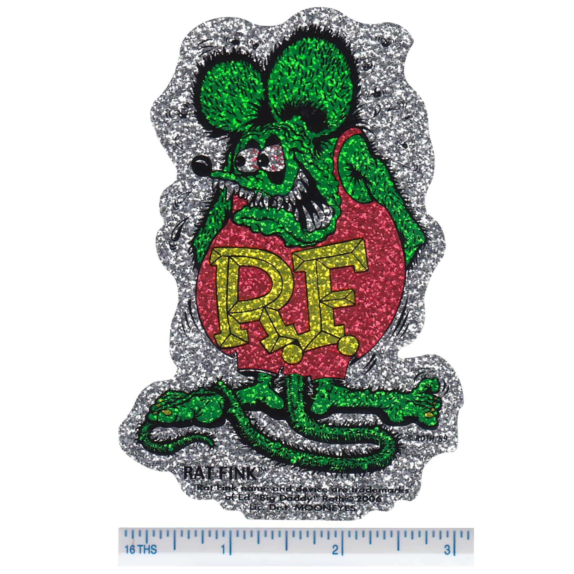 Rat Fink Metalflake Decal - Image 2