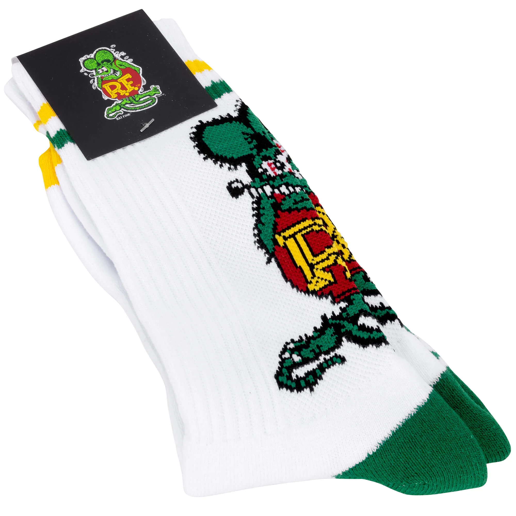 Rat Fink Standing Socks - White - Image 3