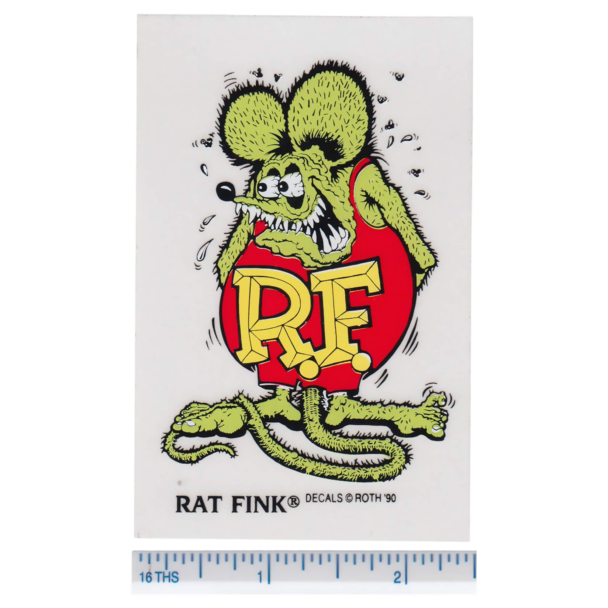 Rat Fink Standing Sticker - Green - Image 2