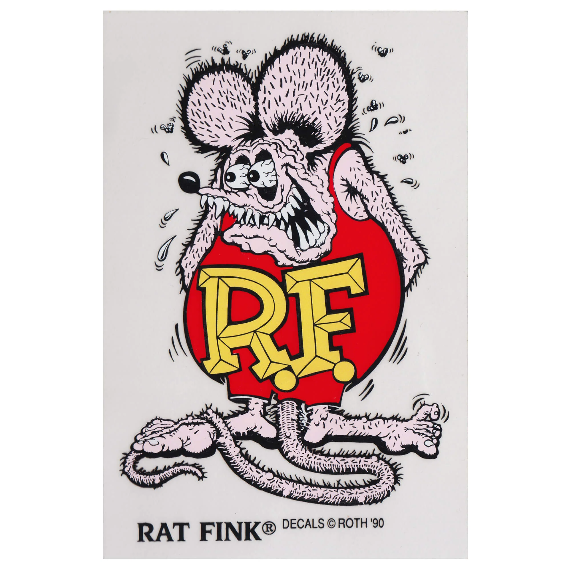 Rat Fink Standing Sticker - Large - Purple