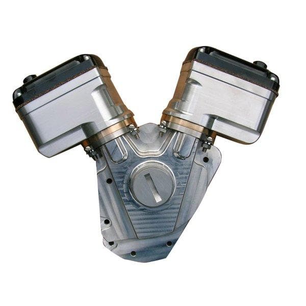 74LDMD Dual Magneto Setup for Alternator Big Twin Harley Davidsons - Brushed Finish