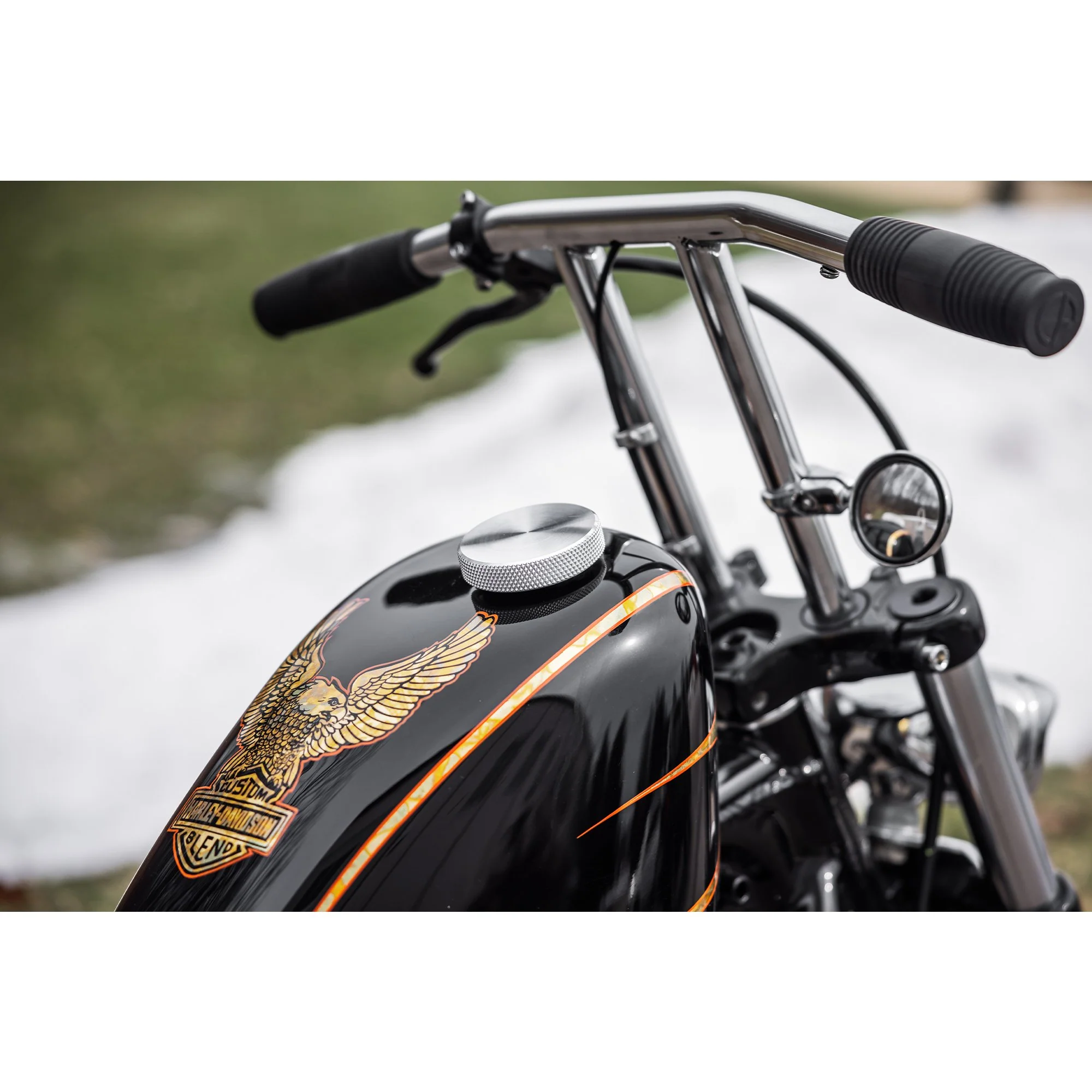 Billet Bayonet / Cam Harley Style Vented Gas Cap - Aluminum - Image 11