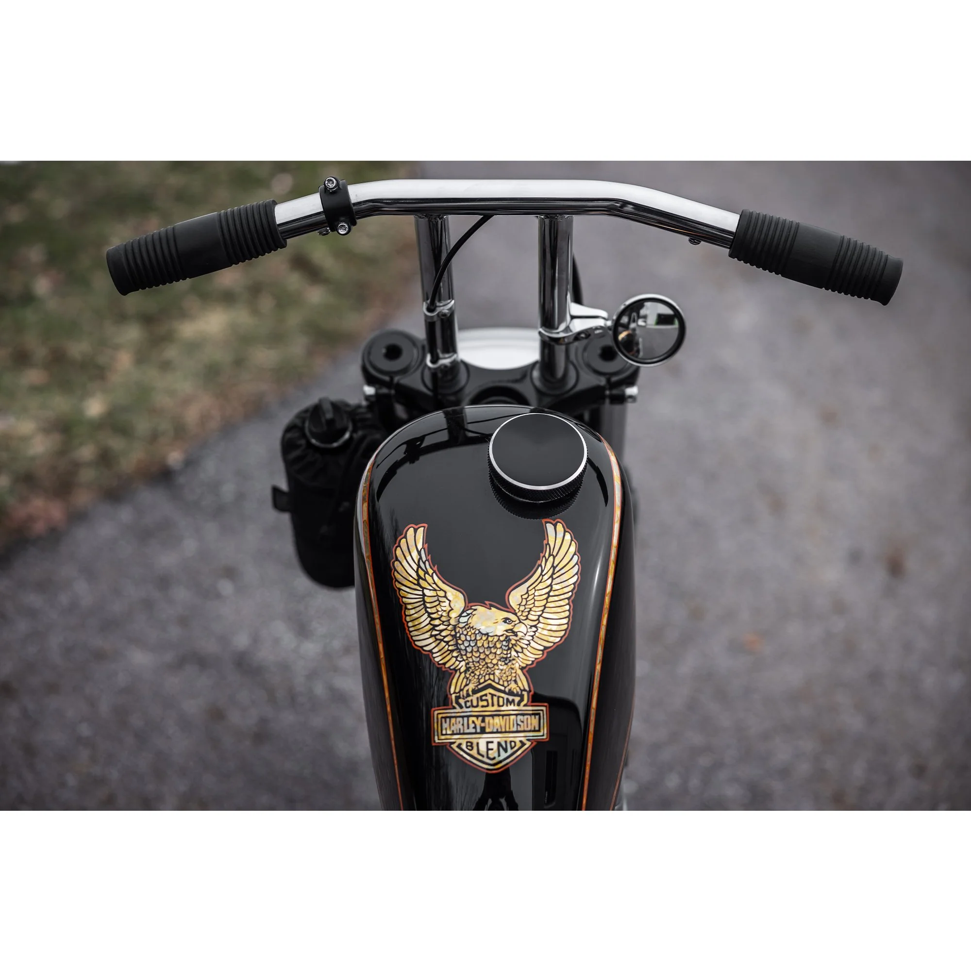 Billet Bayonet / Cam Harley Style Vented Gas Cap - Black - Image 5
