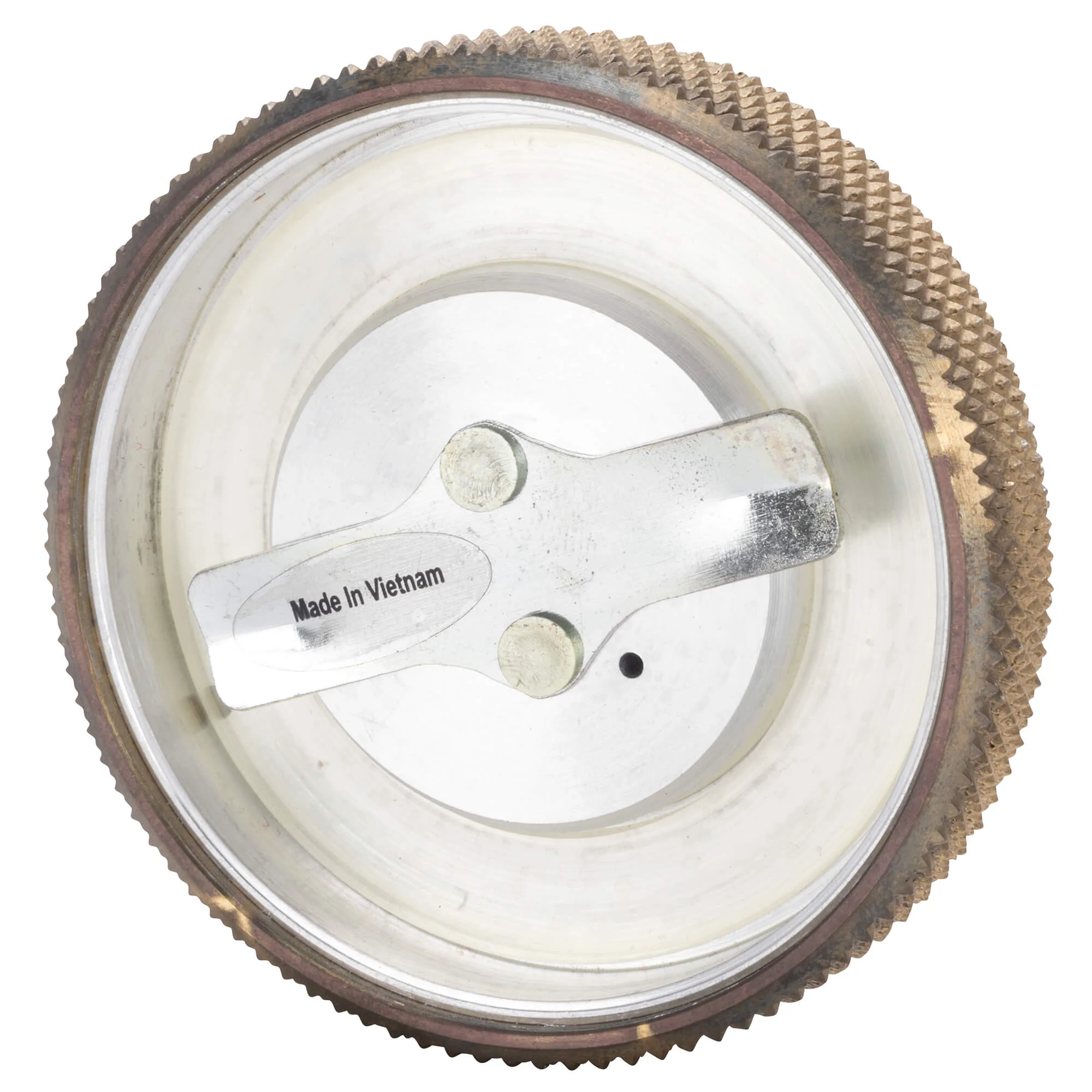 Billet Bayonet / Cam Harley Style Vented Gas Cap - Brass - Image 3