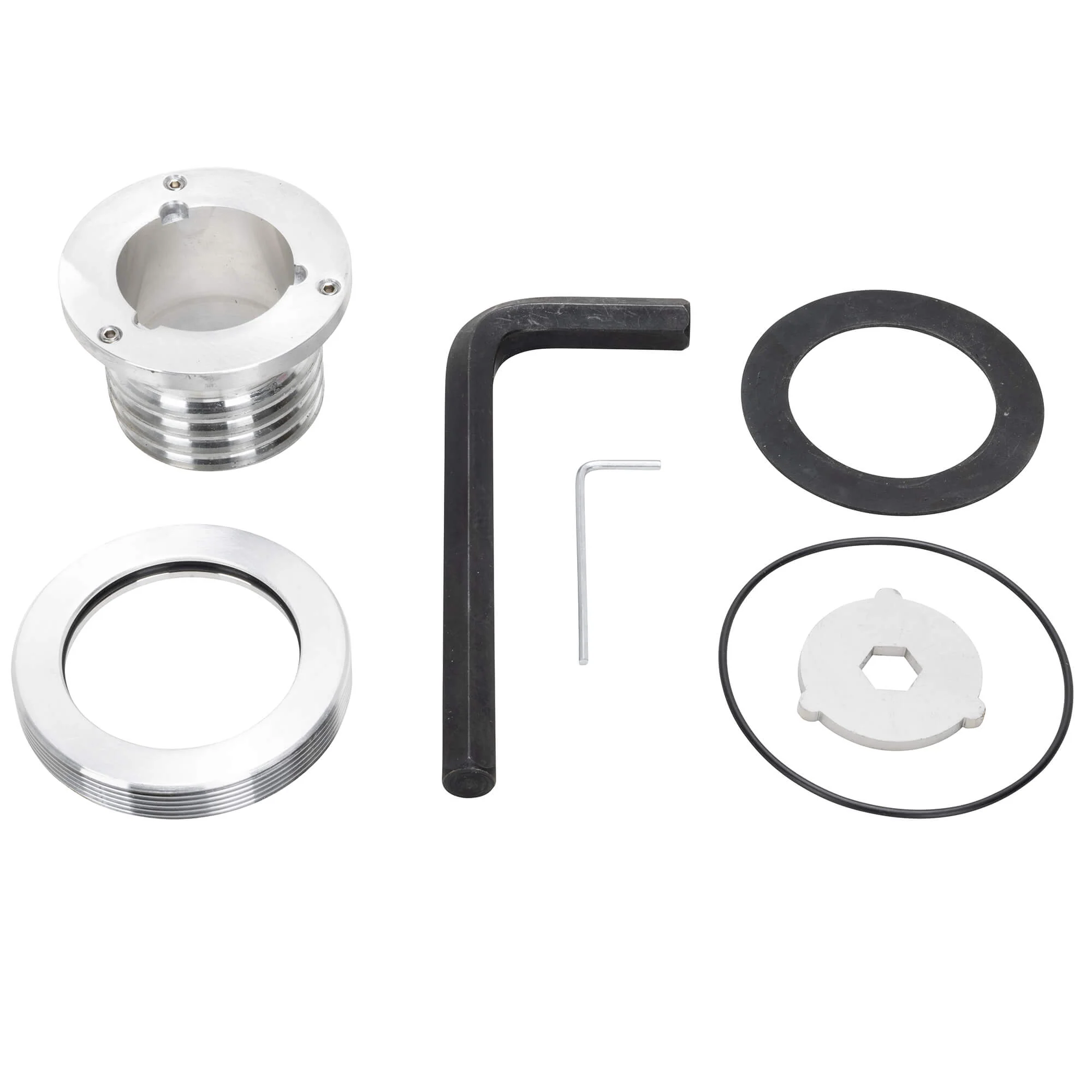 Screw-In Billet Adapter for 2.5" Monza Gas Cap for 1996 & later Harley-Davidson - Image 2