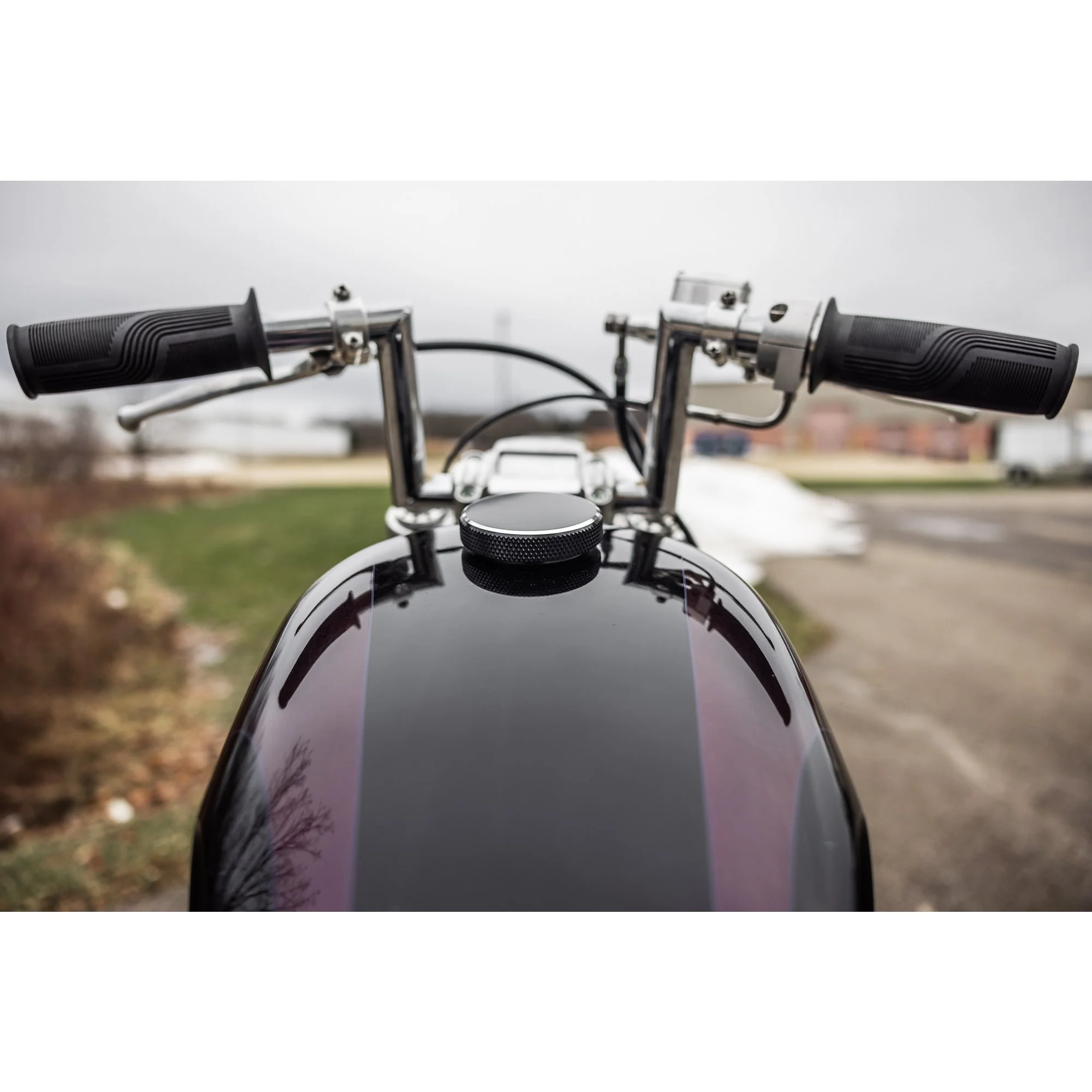 Screw-In Billet Gas Cap for 1996 & later Harley-Davidson - Vented - Black - Image 11