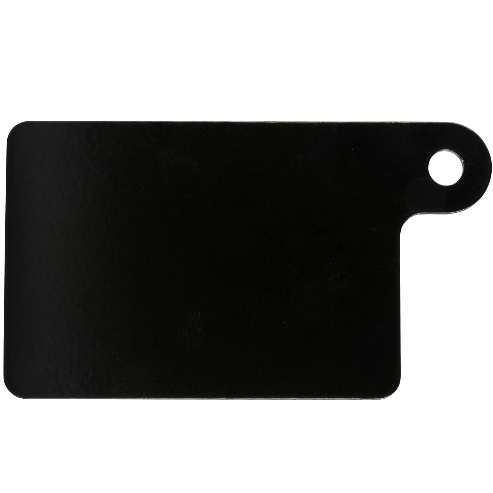 Motorcycle Inspection Sticker Mounting Plate 4.25 x 3 inches - Black Aluminum