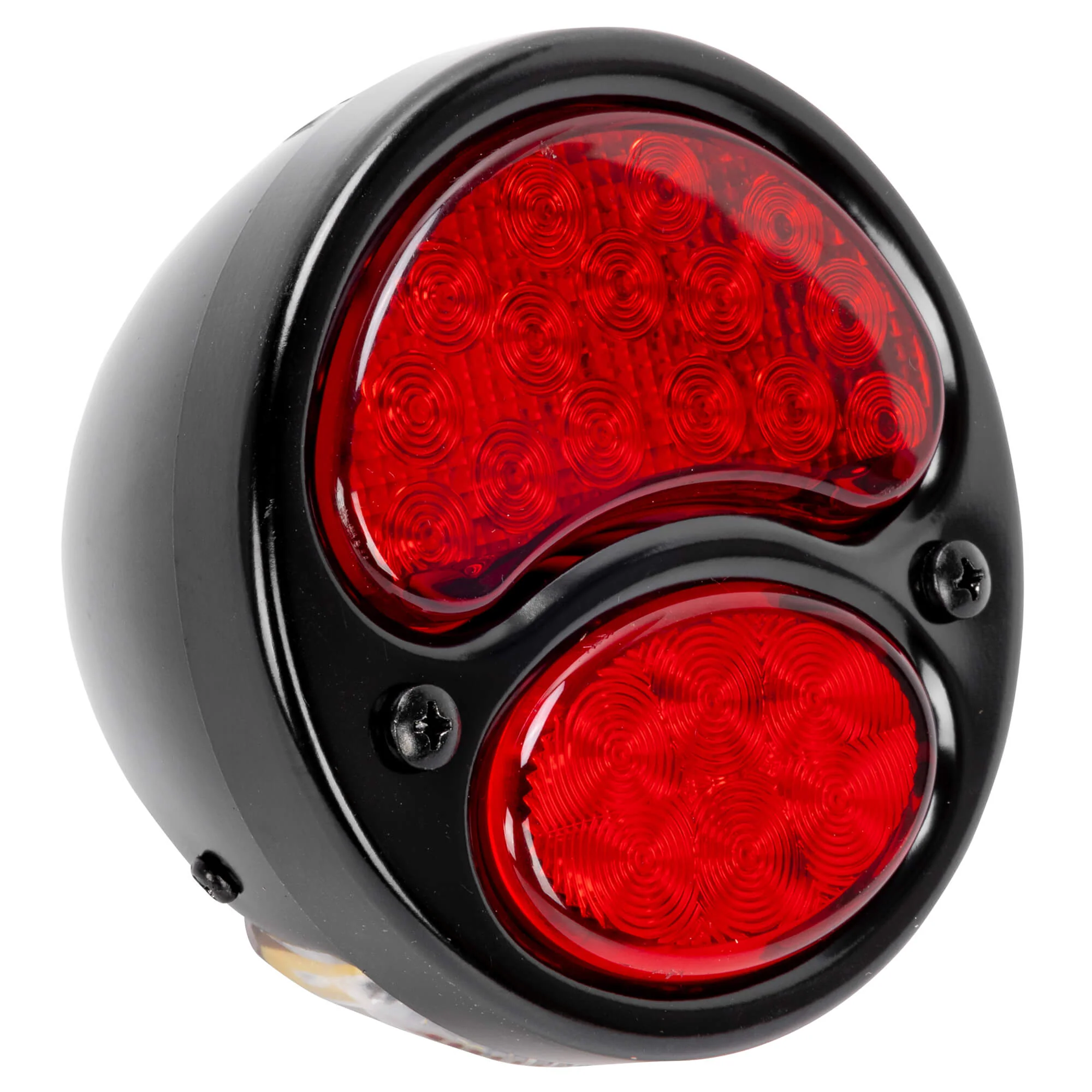 1928 - 1932 12V LED Black Out Ford Duolamp - Original Red Lens - Model A Stainless Steel Tail Light