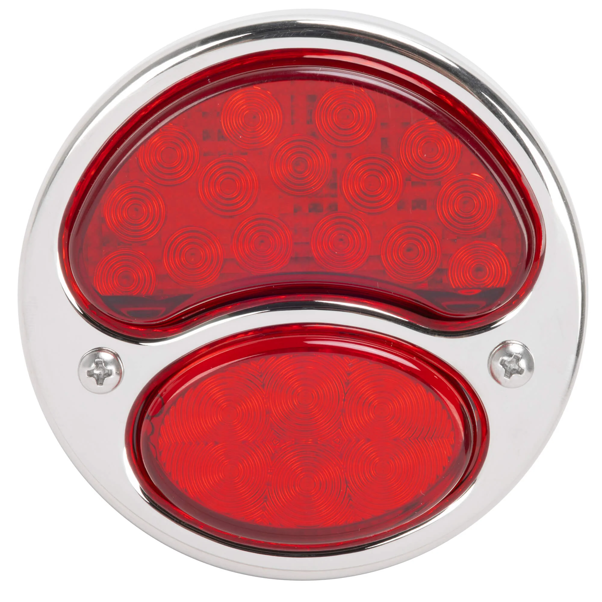 1928 - 1932 12V LED Ford Duolamp - Original Red Lens - Model A Stainless Steel Tail Light - Image 2