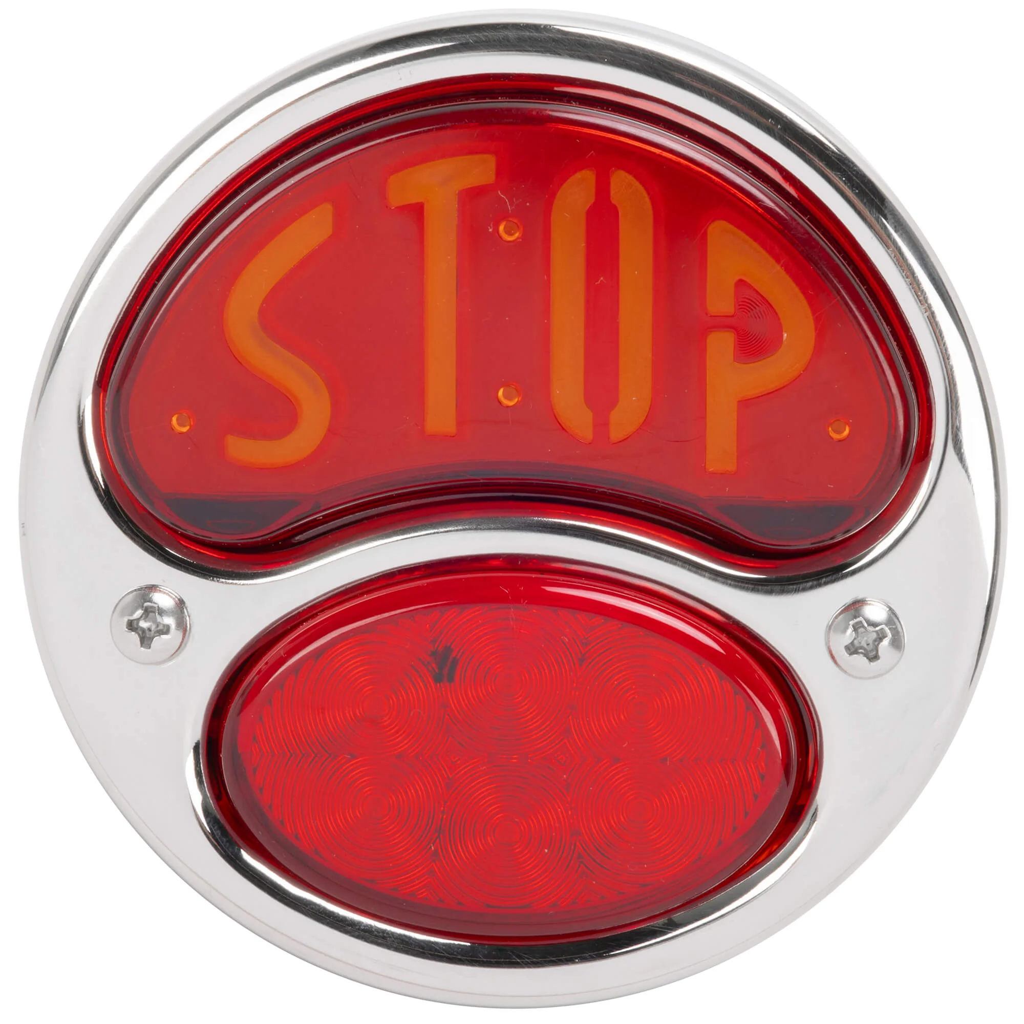 1928 - 1932 12V LED Ford Duolamp - Stop Lens - Model A Stainless Steel Tail Light - Image 2