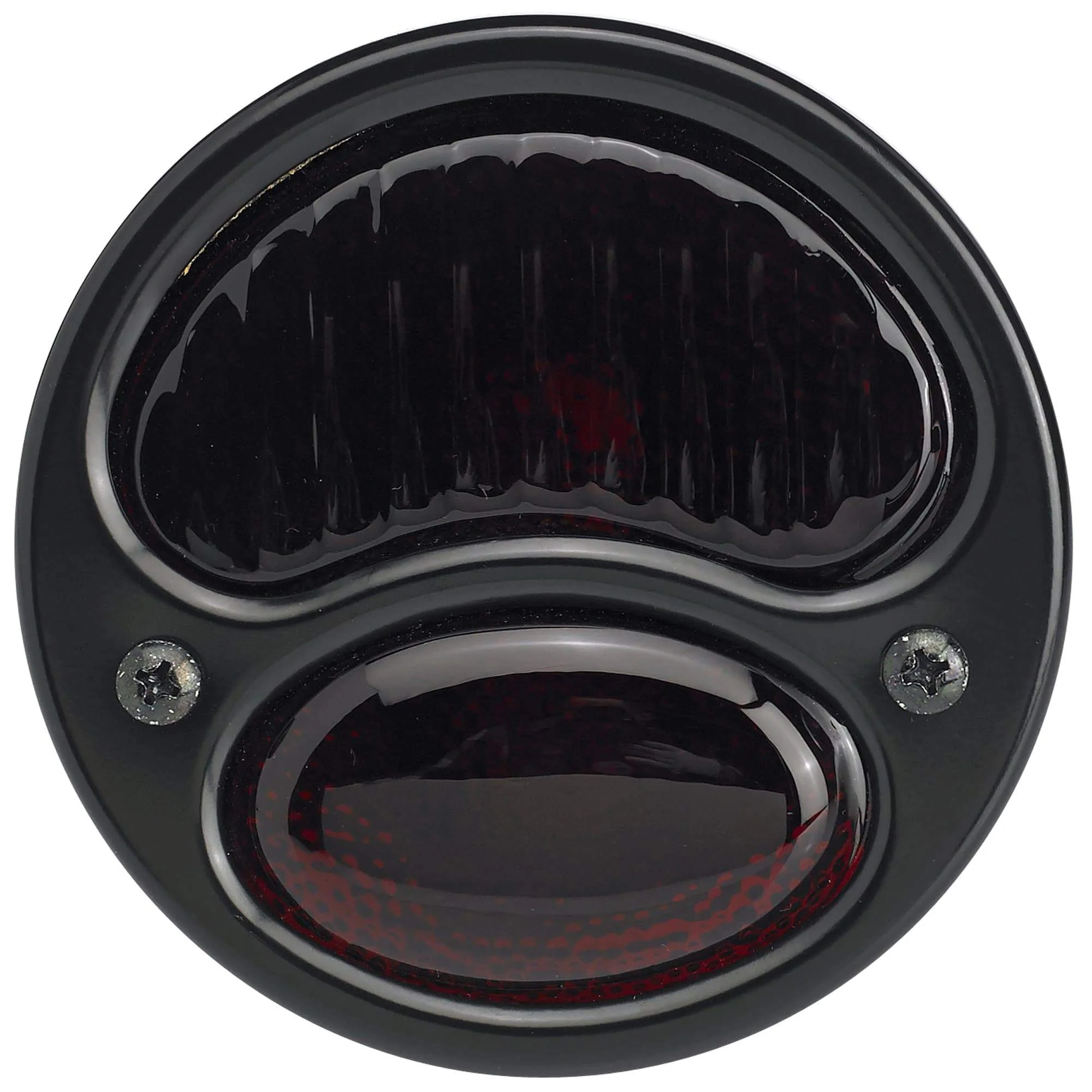 1928 - 1932 Black Out Ford Duolamp -Original Red Lens- Model A stainless steel Tail Light - Image 2