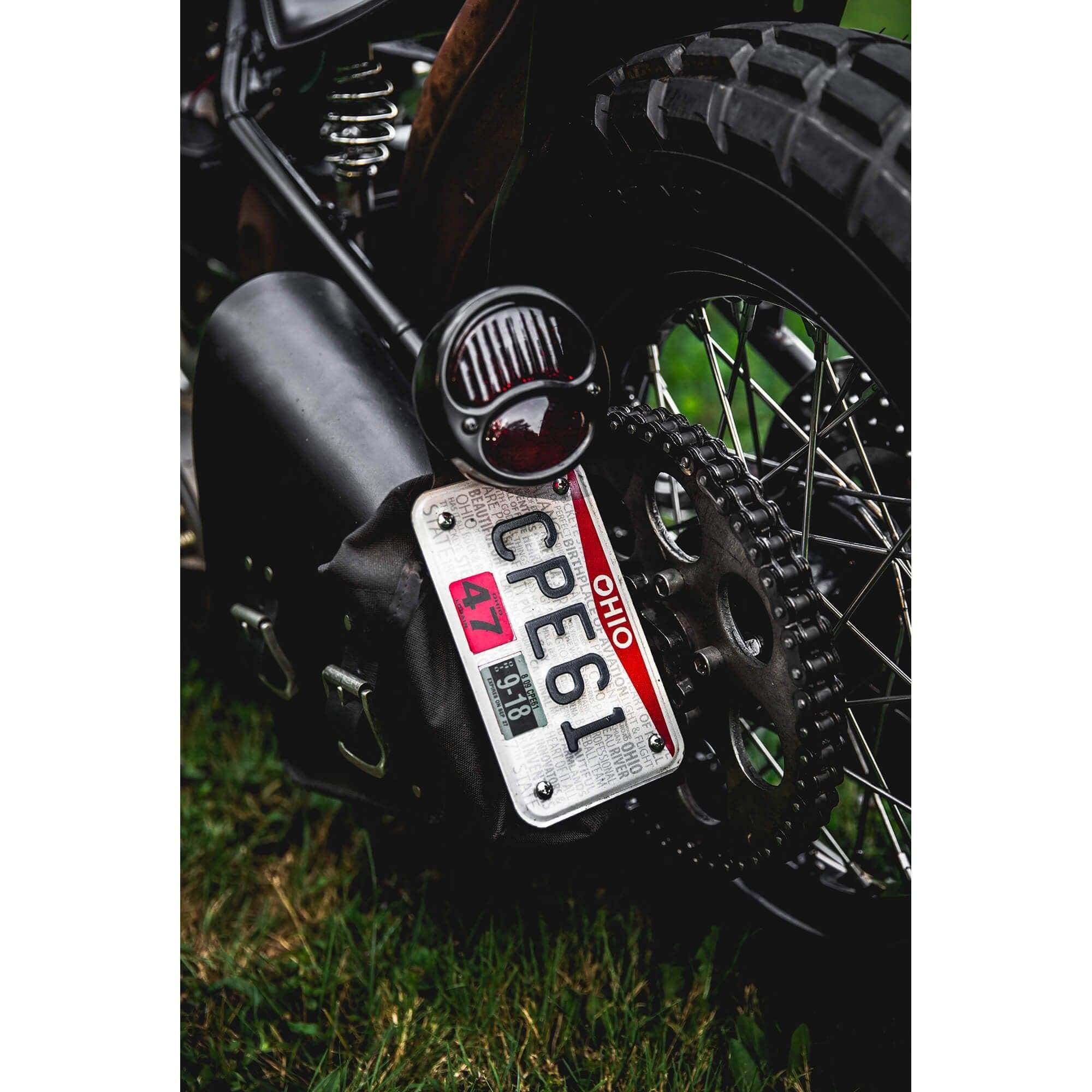1928 - 1932 Black Out Ford Duolamp -Original Red Lens- Model A stainless steel Tail Light - Image 4