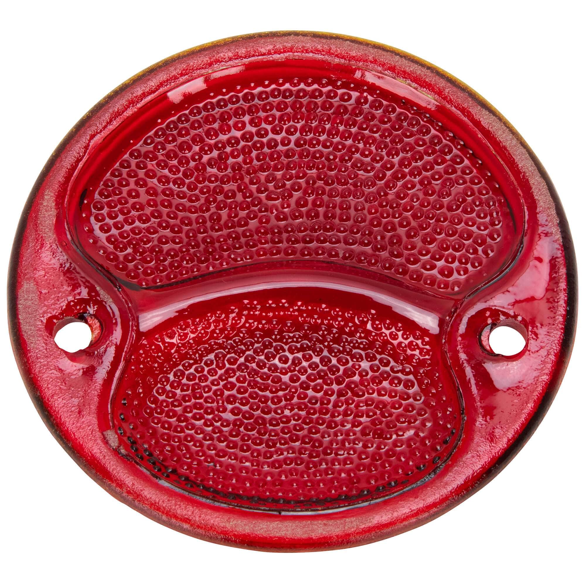 1928 - 1932 Ford Duolamp Tail Light Replacement Glass Lens - Red - Image 5
