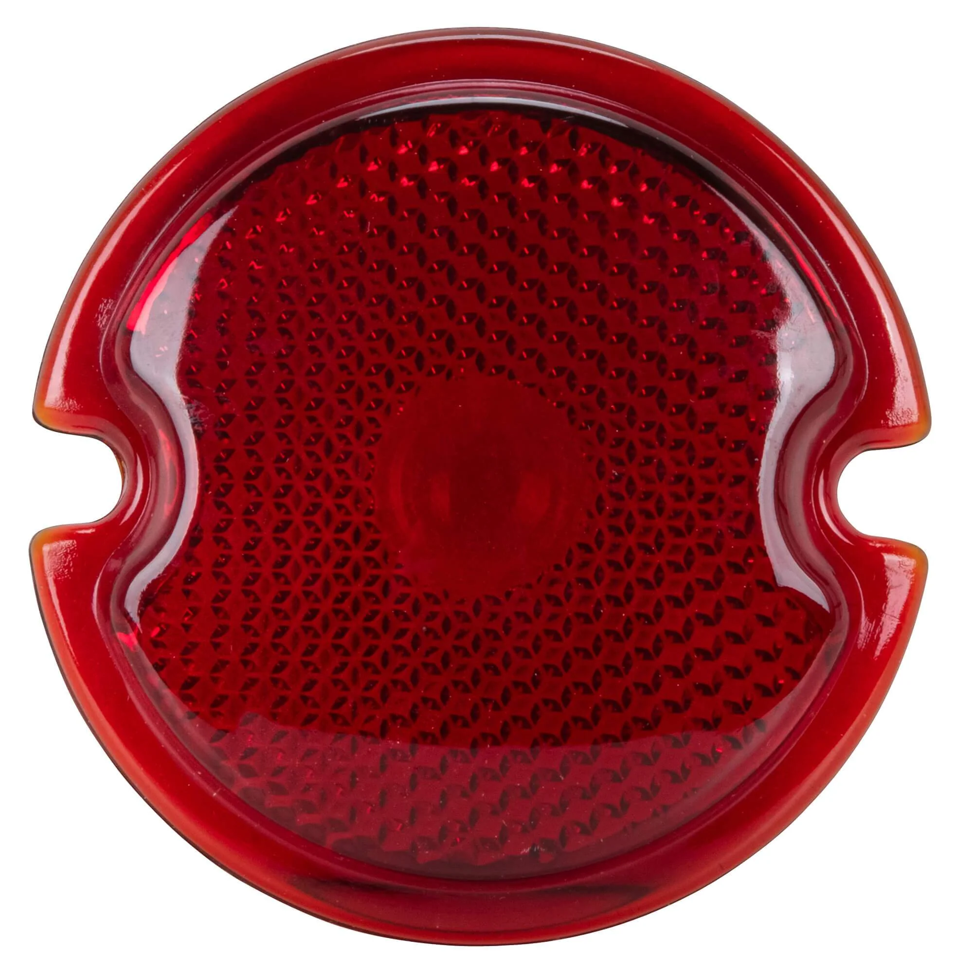 1933 - 1936 Ford Duolamp Tail Light Replacement Glass Lens - Red - Image 2
