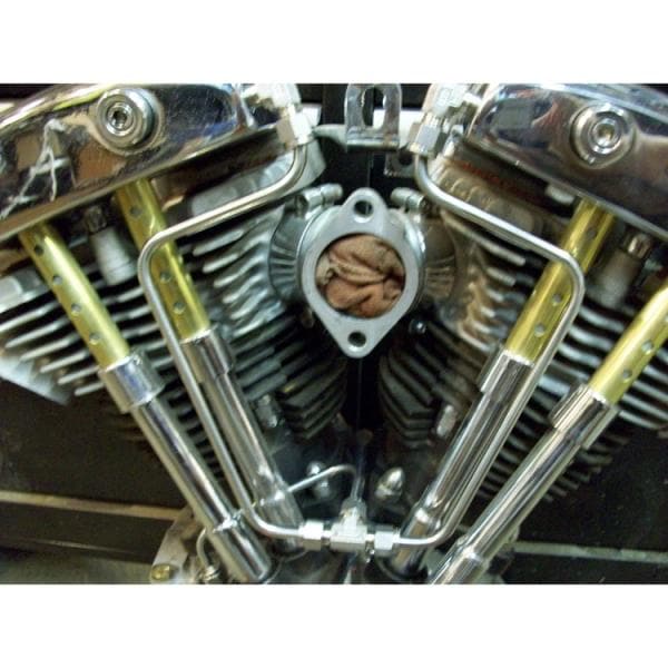 Shovelhead Rocker Box Split Oil Lines - Stainless Steel - Image 2