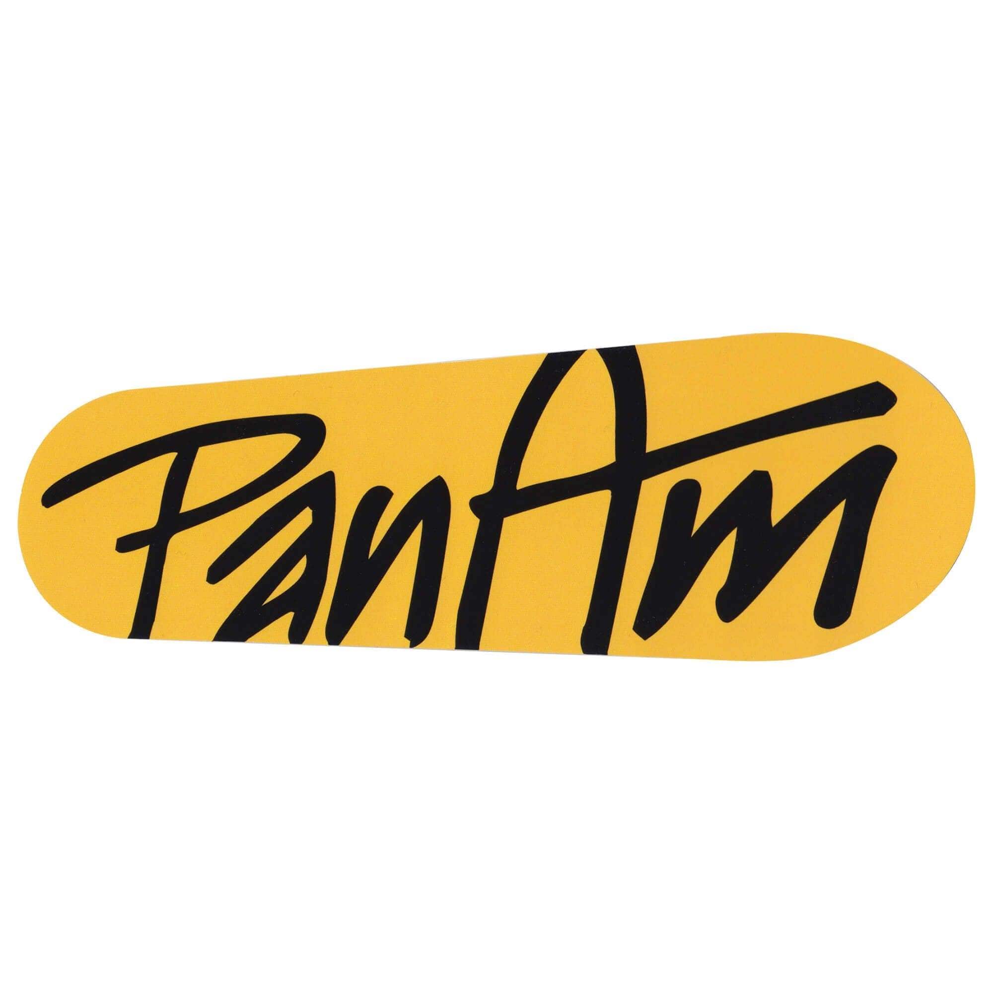 Logo Sticker - Yellow / Black - Large