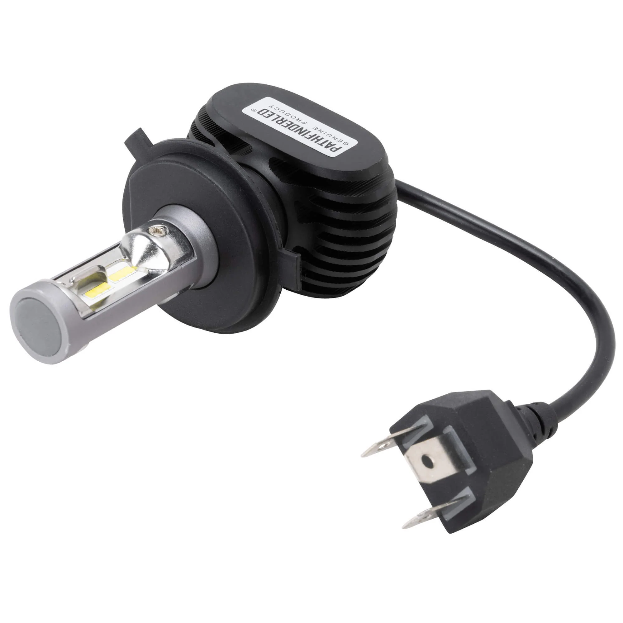 Replacement Fanless LED H4 Headlight Bulb - Image 2