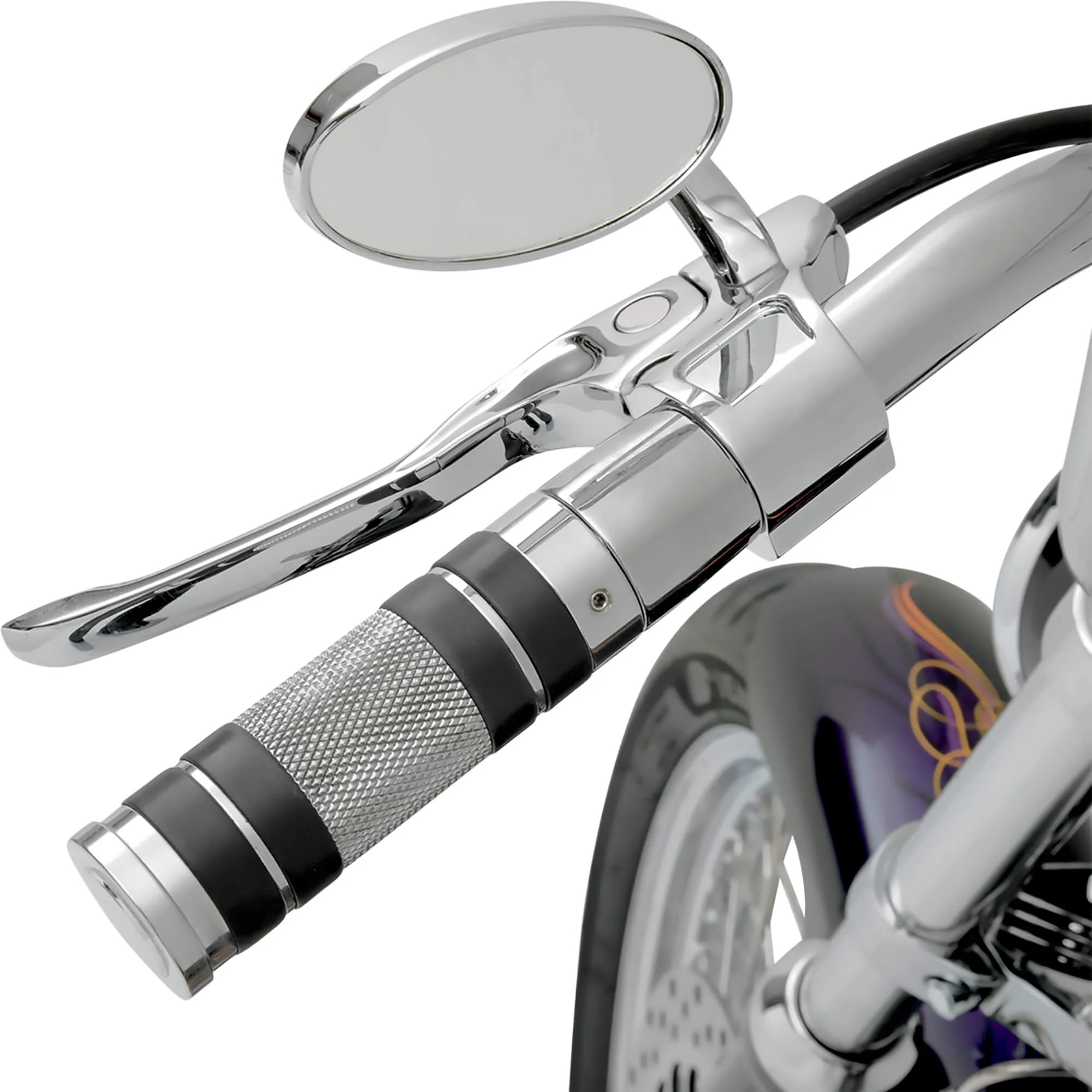 1 inch Contour Billet Clutch Lever Assembly - Chrome - Image 3