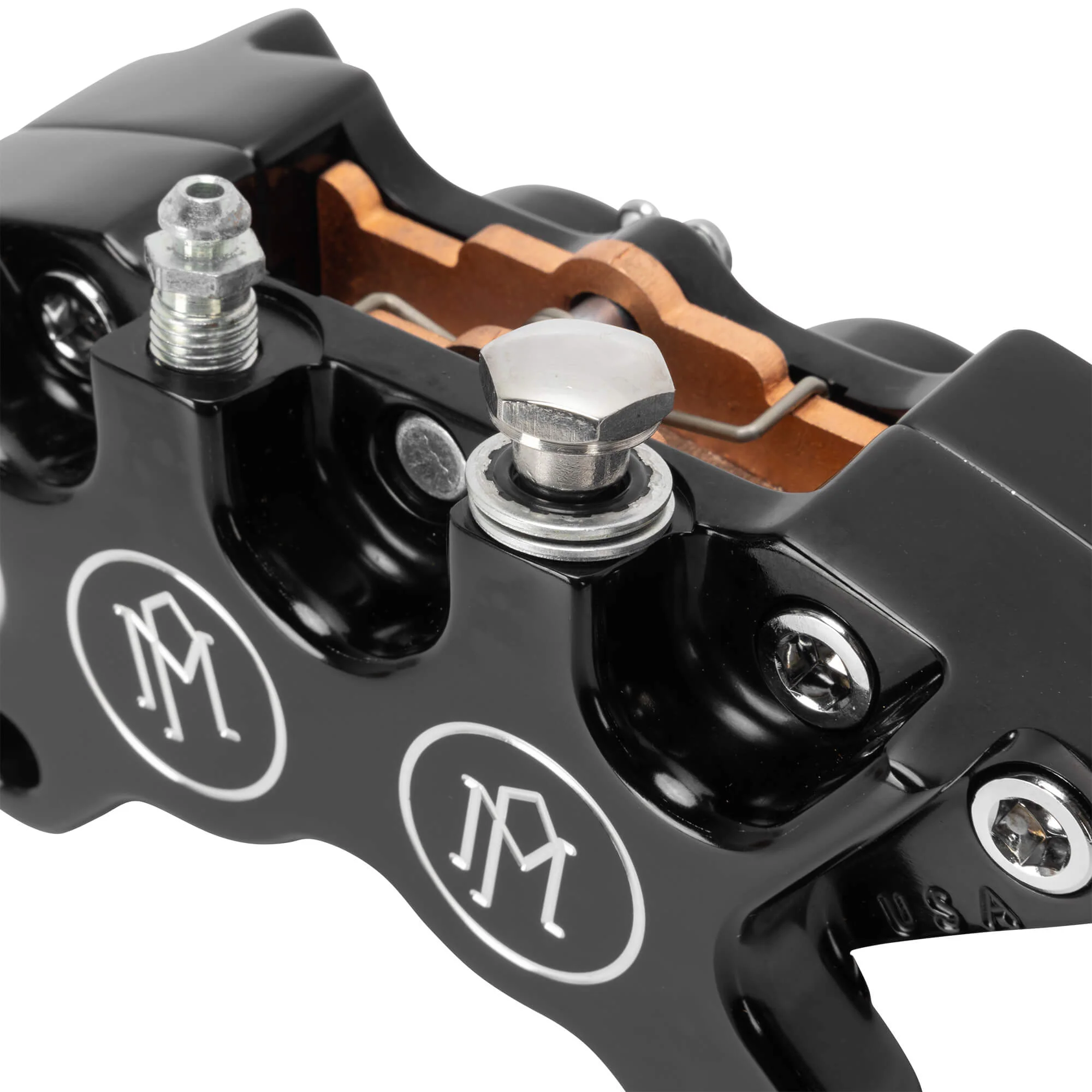 Performance Machine Classic 4 Piston Brake Caliper - Black - Image 4