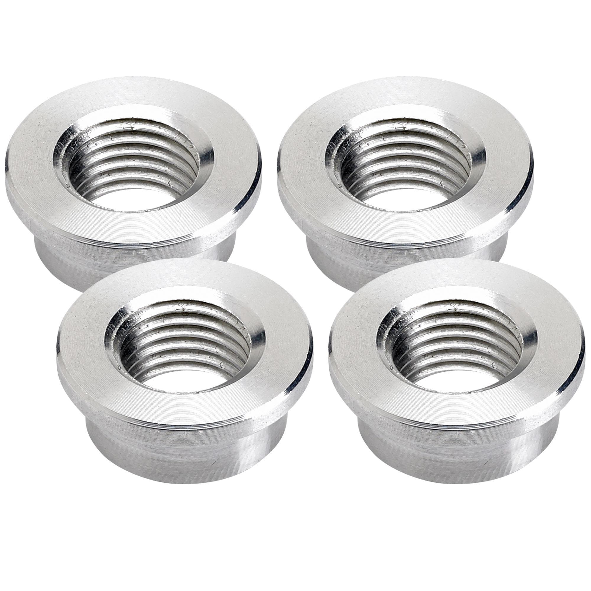 Petcock Bung 1/4 inch NPT Aluminum Weld-In - 4-pack