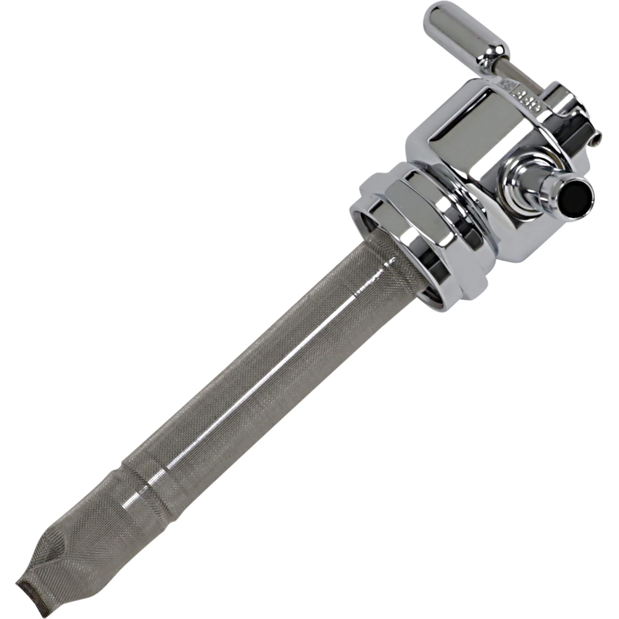 22MM Power-Flo Petcock - Round Body - Chrome - Forward - Image 2